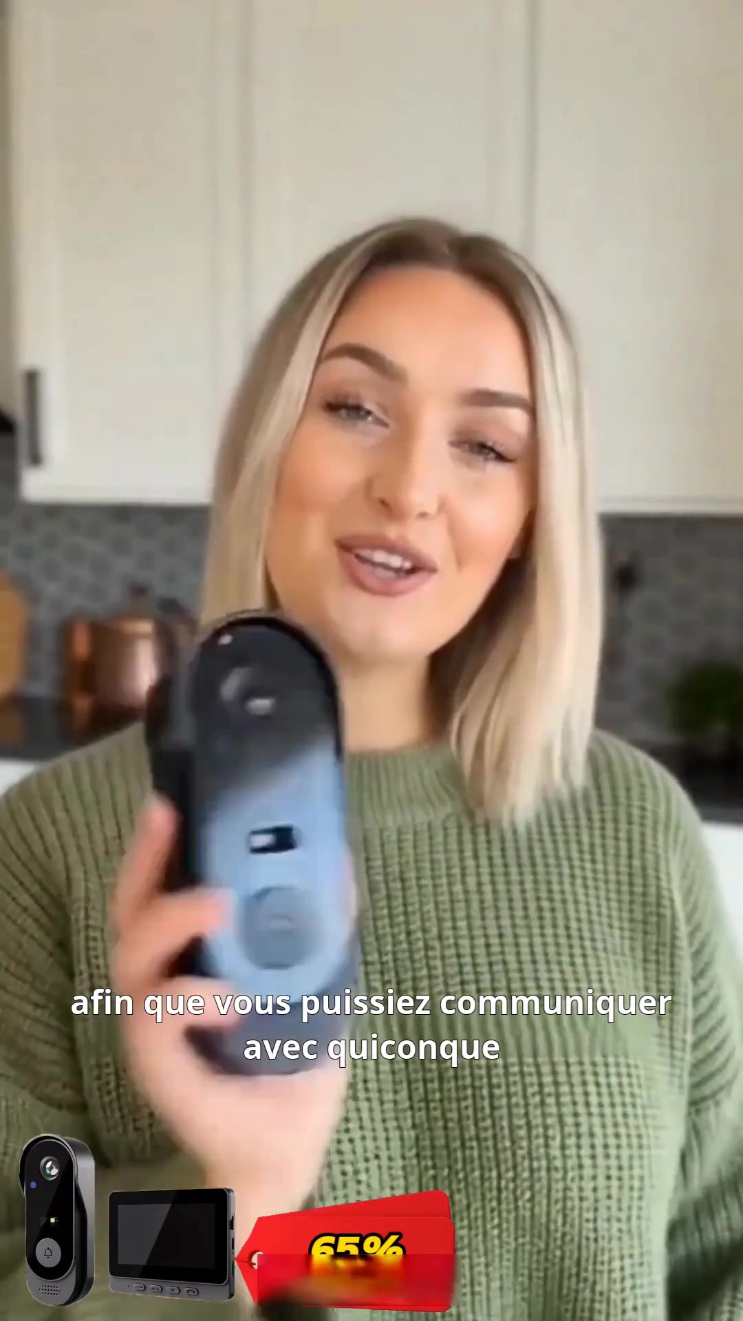 Whatchic A Facebook ad: Système de Sonnette Vidéo HD
