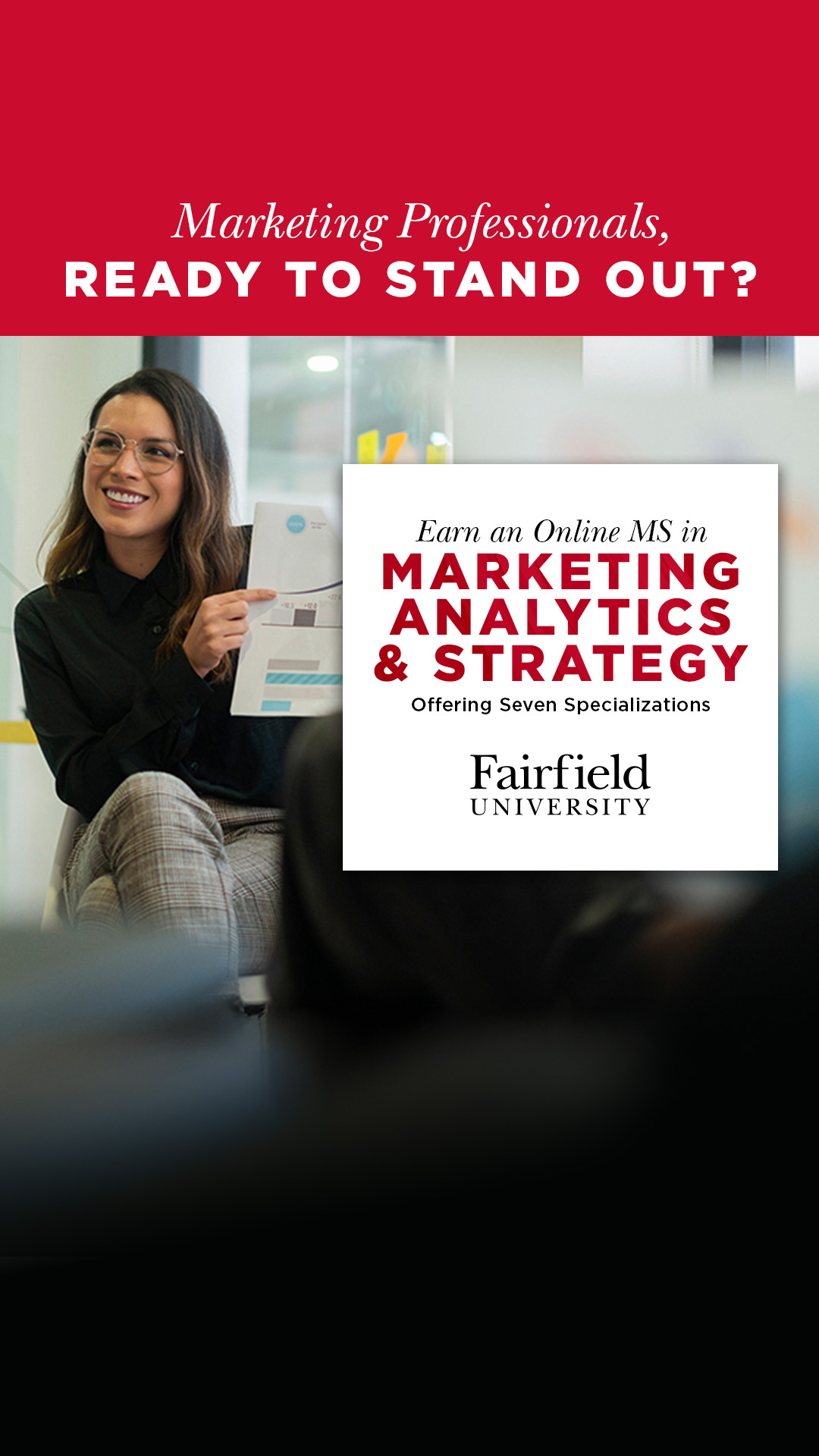 Fairfield University Charles F. Dolan School of Business Facebook ad