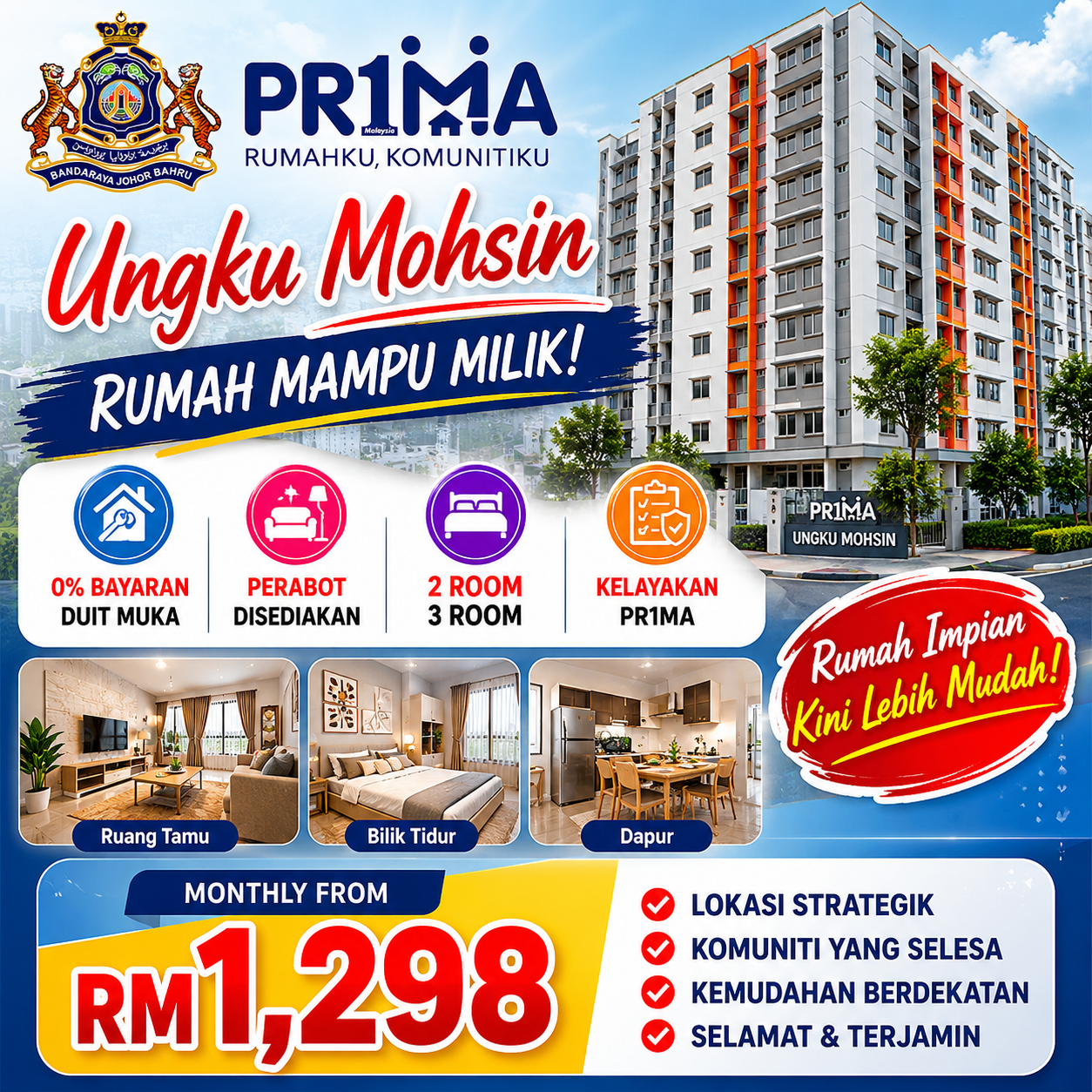 First House Scheme Facebook ad: ONLY FOR MALAYSIAN