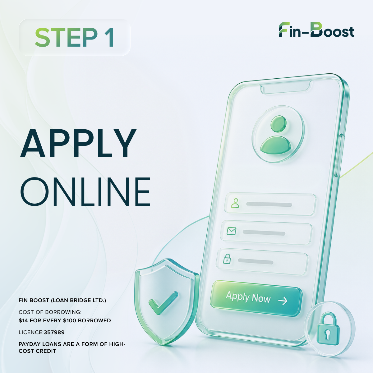 Finboost.canada Facebook ad: Money when your budget falls short