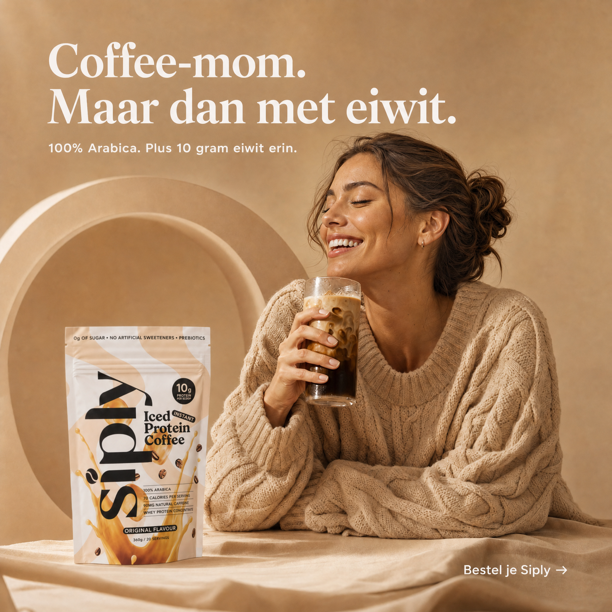 Siply Coffee Facebook ad: Krijg 15% extra korting met SIPLY15OFF