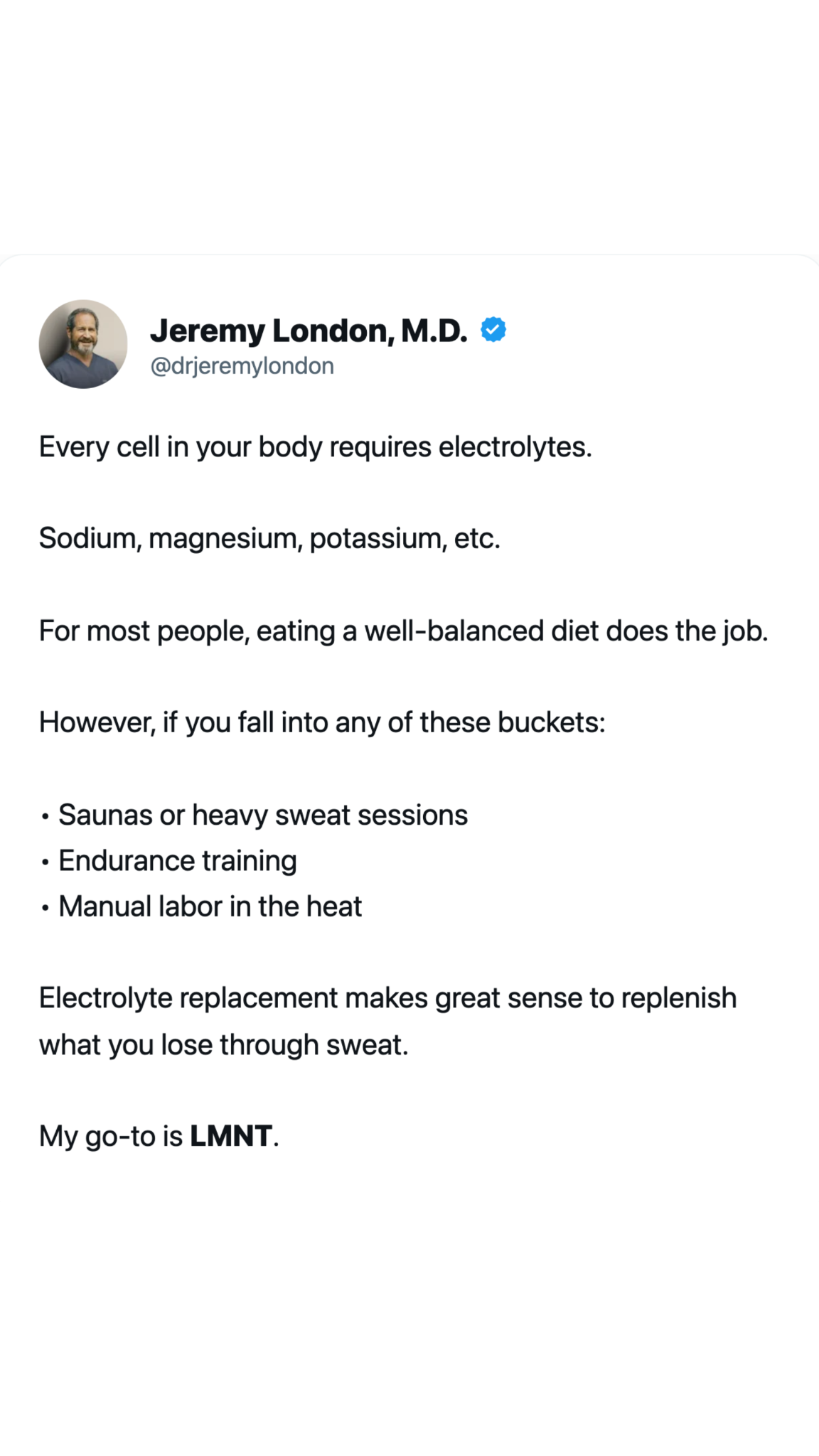 Dr. Jeremy London, MD Facebook ad