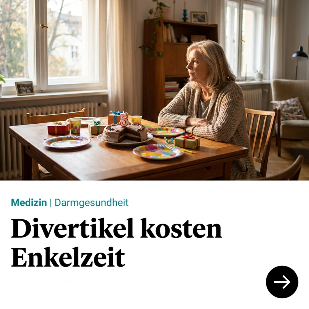Zeitschrift der Gesundheit Facebook ad: Divertikel kosten Zeit mit den Enkeln