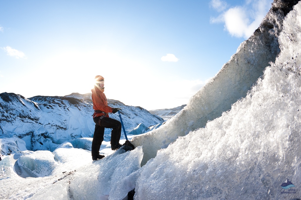 Arctic Adventures Facebook ad: Explore stunning ice formations while hiking and ice…