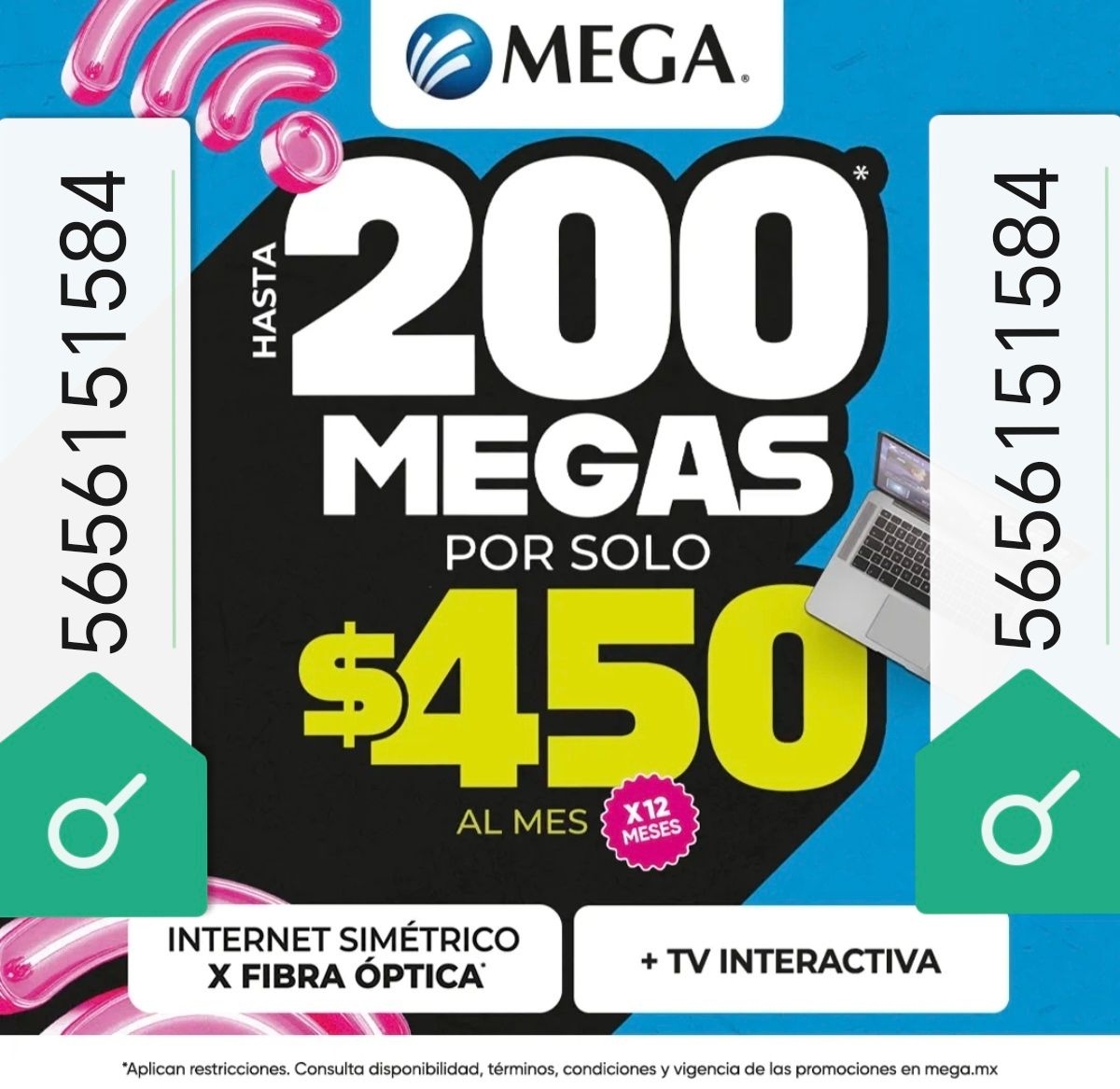 Samuel Cruz/Mega Facebook ad: EL MEJOR INTERNET AL MEJOR PRECIO, SIN COSTO…