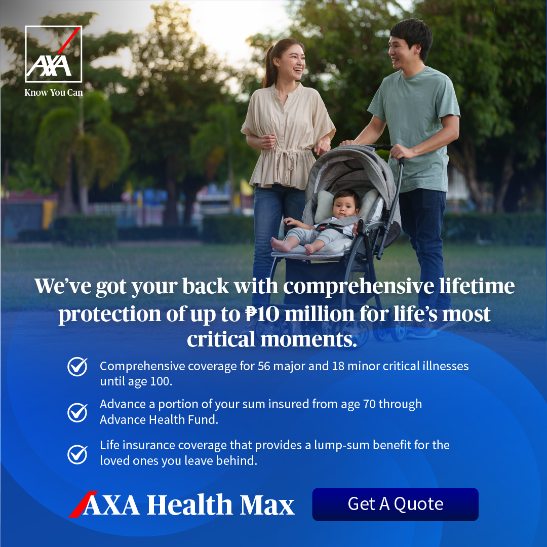 AXA Philippines Facebook ad: Up to P10M coverage
