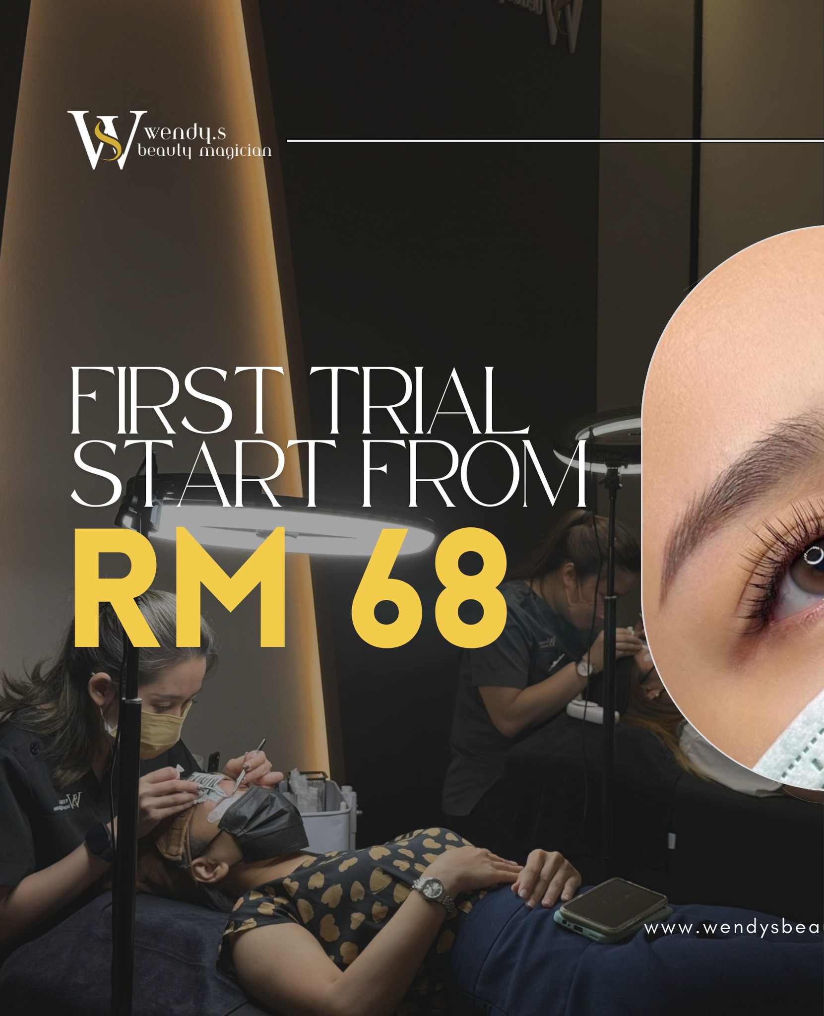 Wendy.S Beauty Magician Facebook ad: ๐๐ง๐ฃ๐จ๐ฒ ๐จ๐ฎ๐ซ ๐๐ฑ๐๐ฅ๐ฎ๐ฌ๐ข๐ฏ๐ ๐๐ข๐ซ๐ฌ๐ญ ๐ญ๐ซ๐ข๐๐ฅโฆ