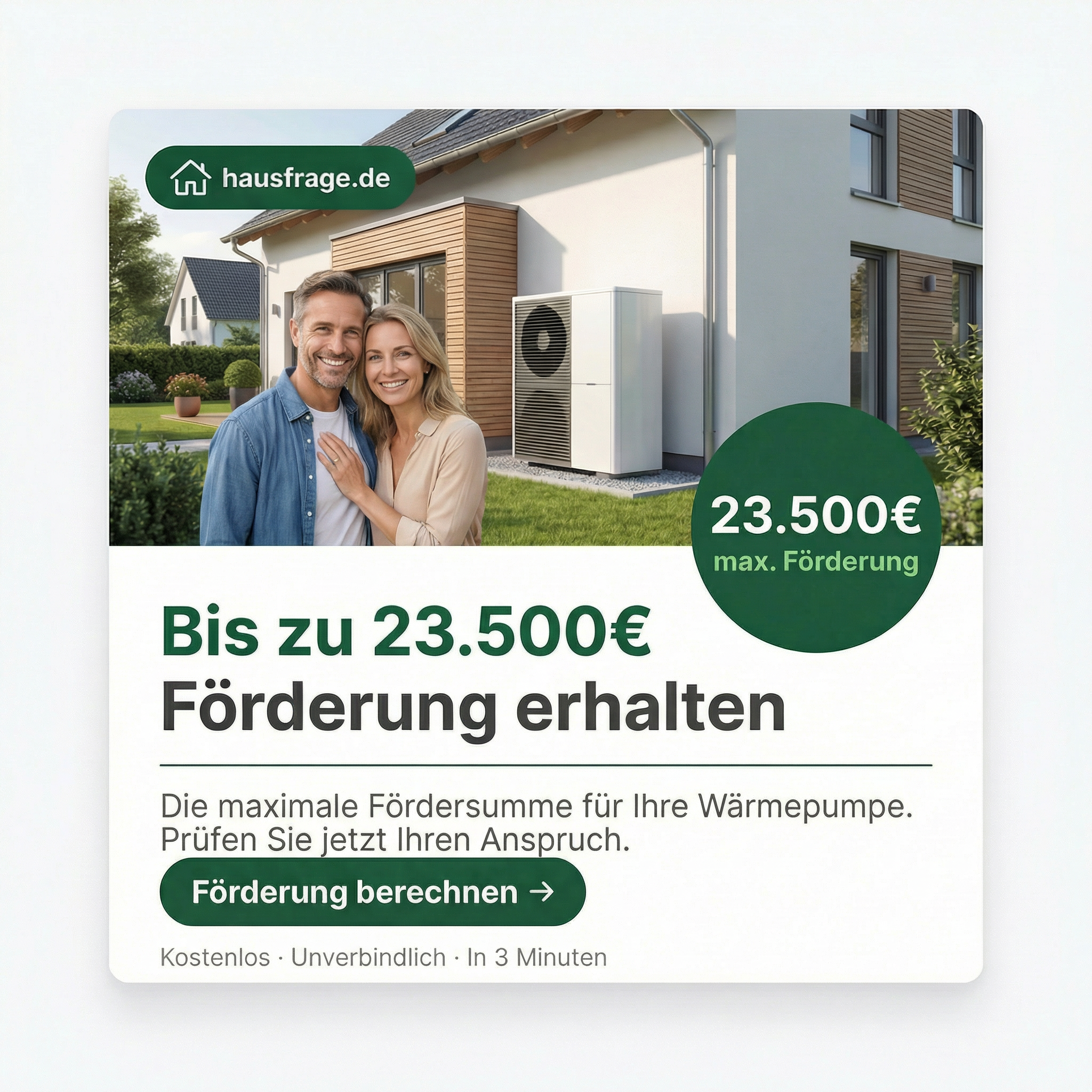 Hausfrage Facebook ad