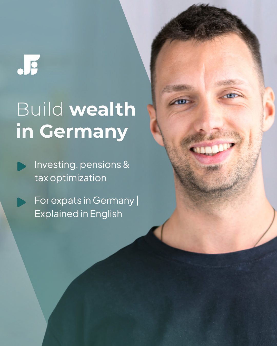 Finora Investment Studio Facebook ad: Taxes in Germany, In English