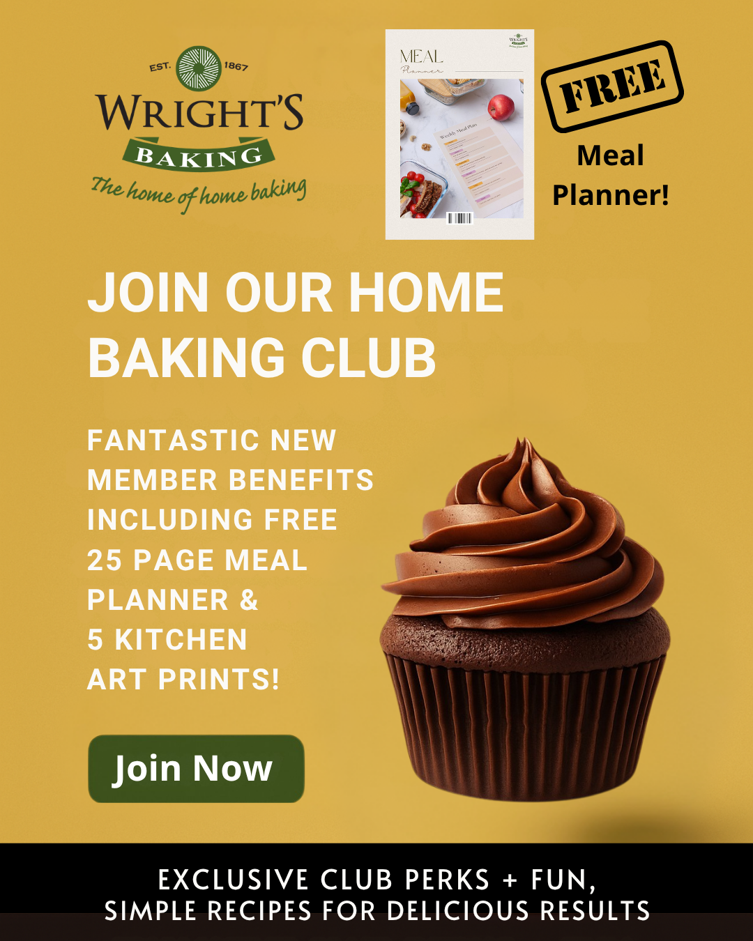 Wright's Baking Facebook ad