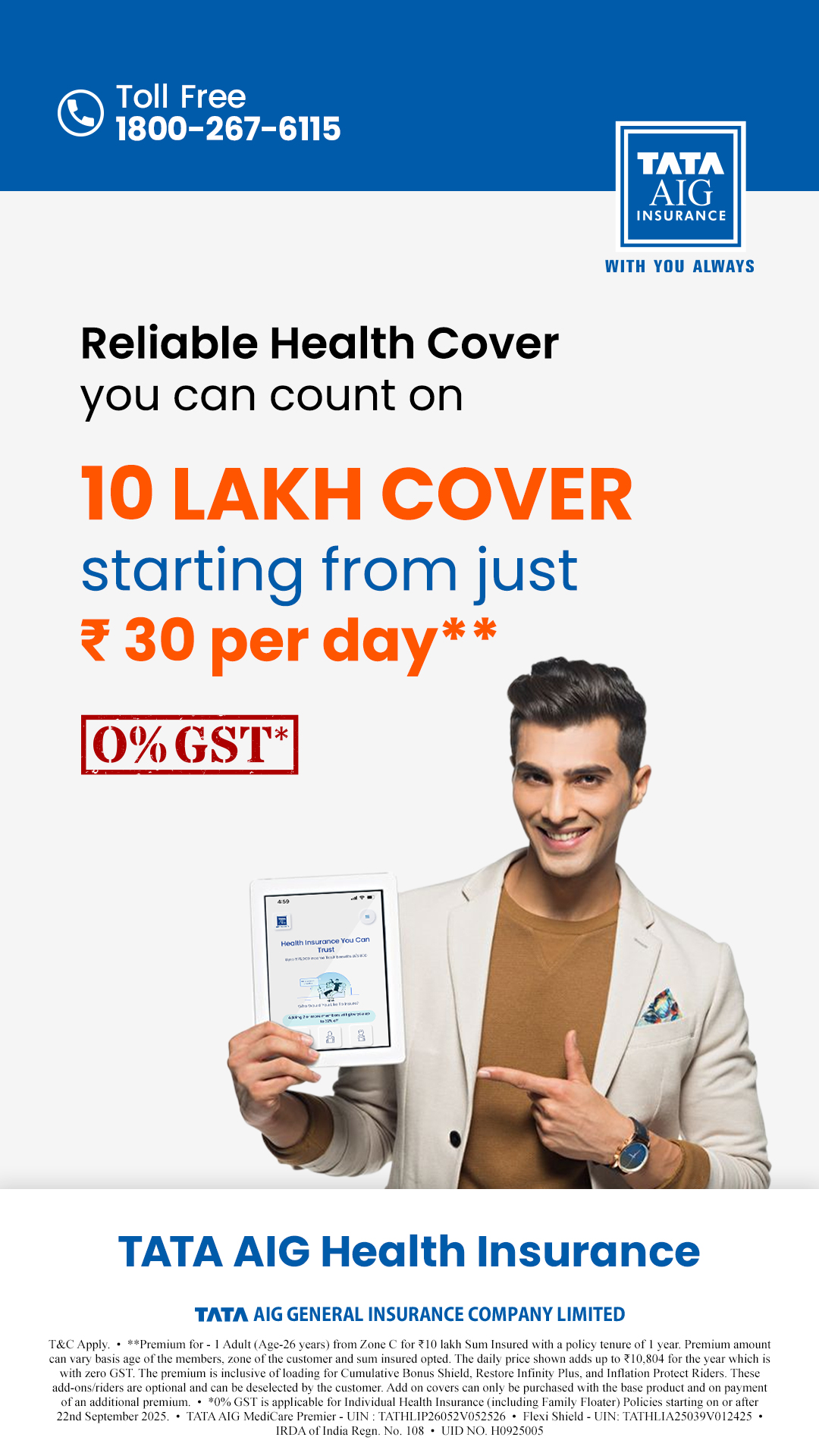 TATA AIG Facebook ad
