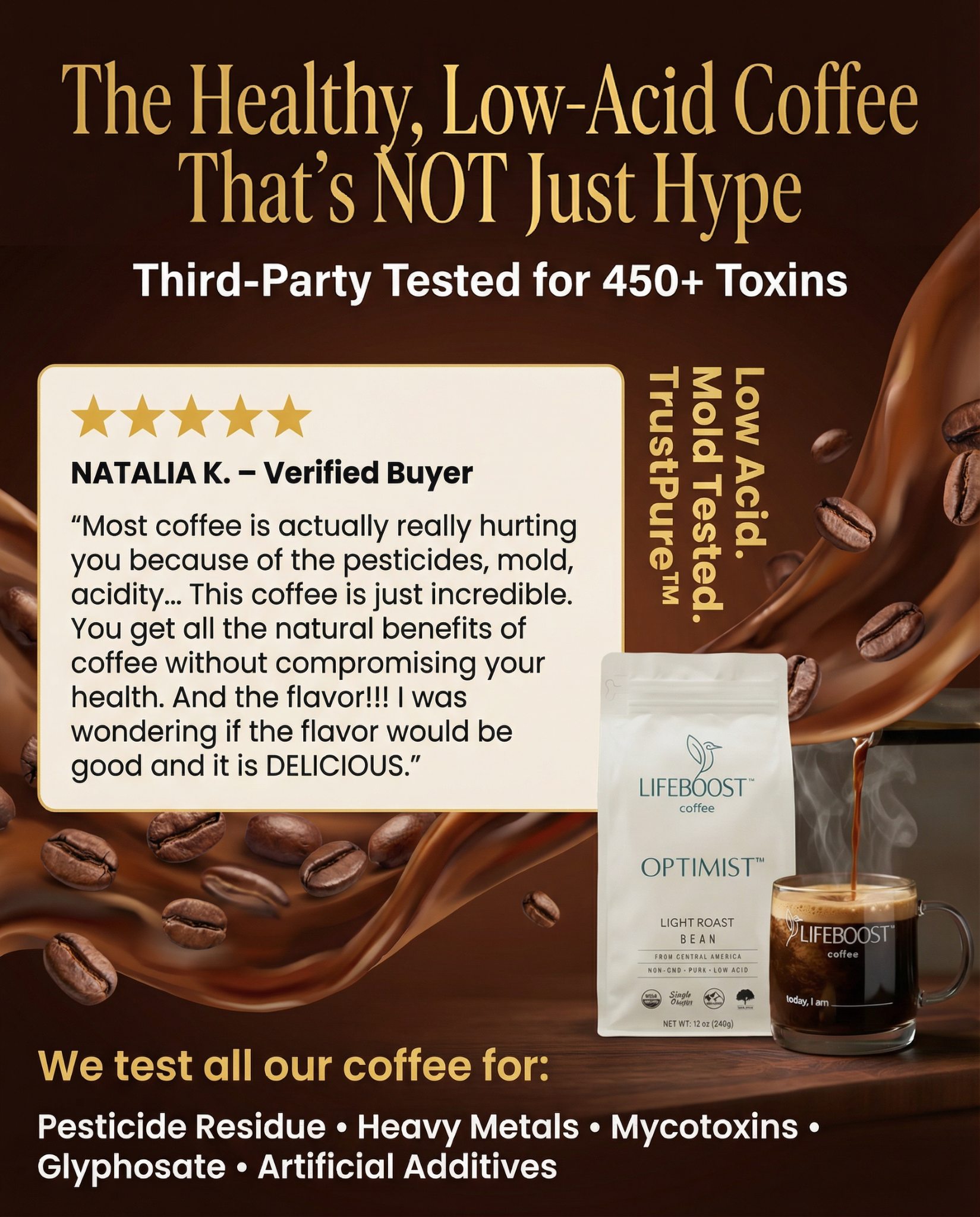 Lifeboost Coffee Facebook ad