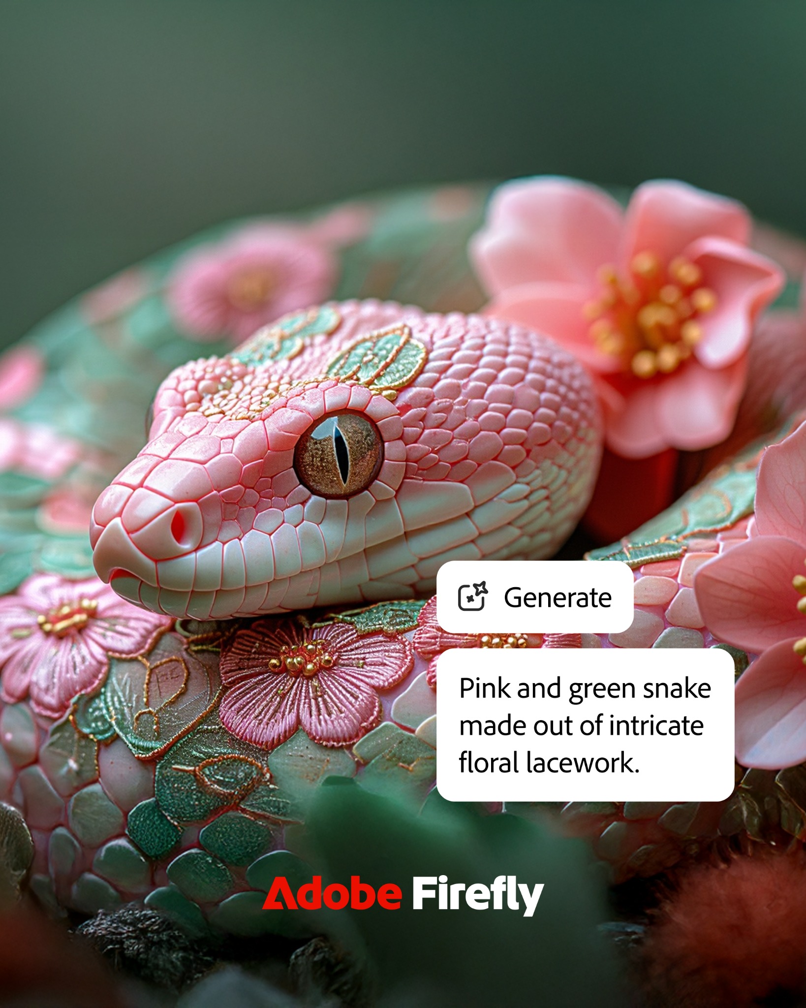 Adobe Firefly Facebook ad: Generate images instantly.