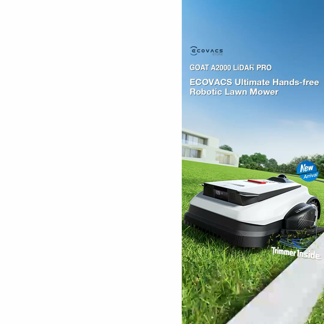 ECOVACS ROBOTICS Facebook ad: ECOVACS GOAT A2000 LiDAR PRO