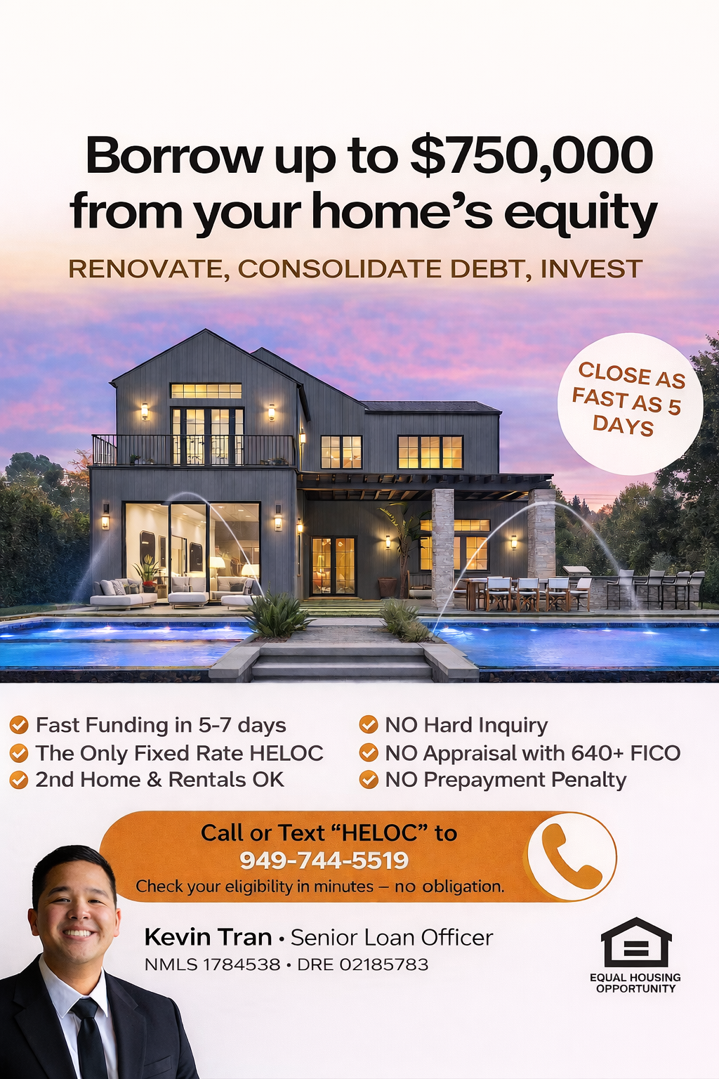 Kevin Tran- Mortgage Broker - Realtor Facebook ad from Mar 9, 2026