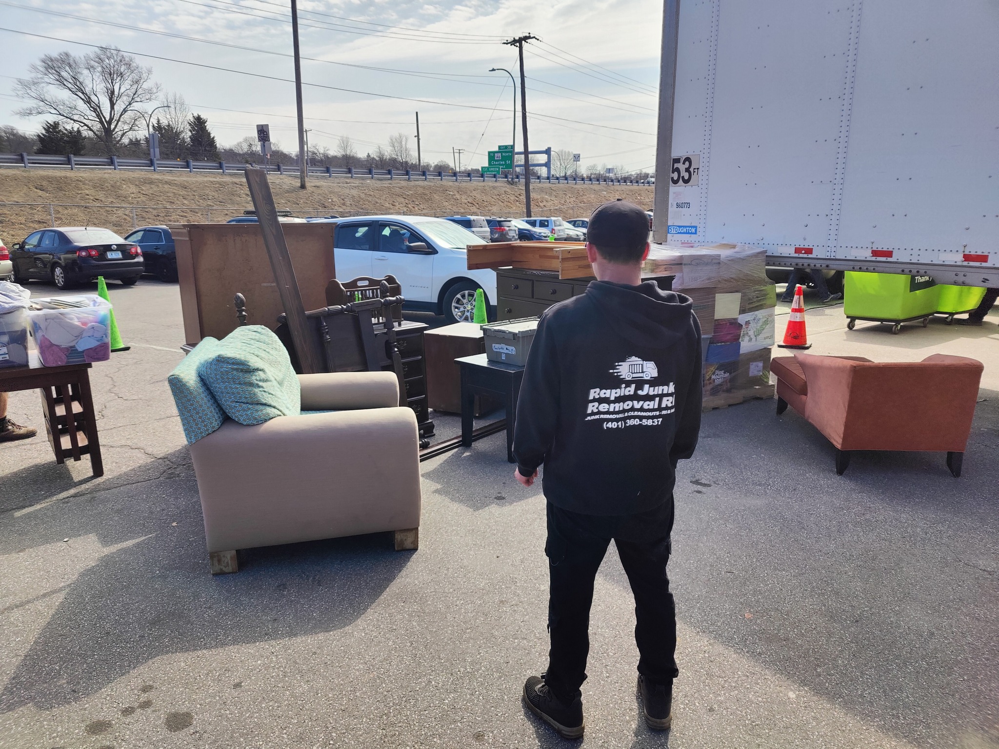 Rapid Junk Removal RI, LLC - RI & S MA Facebook ad: Need to declutter, downsize, or just make space?