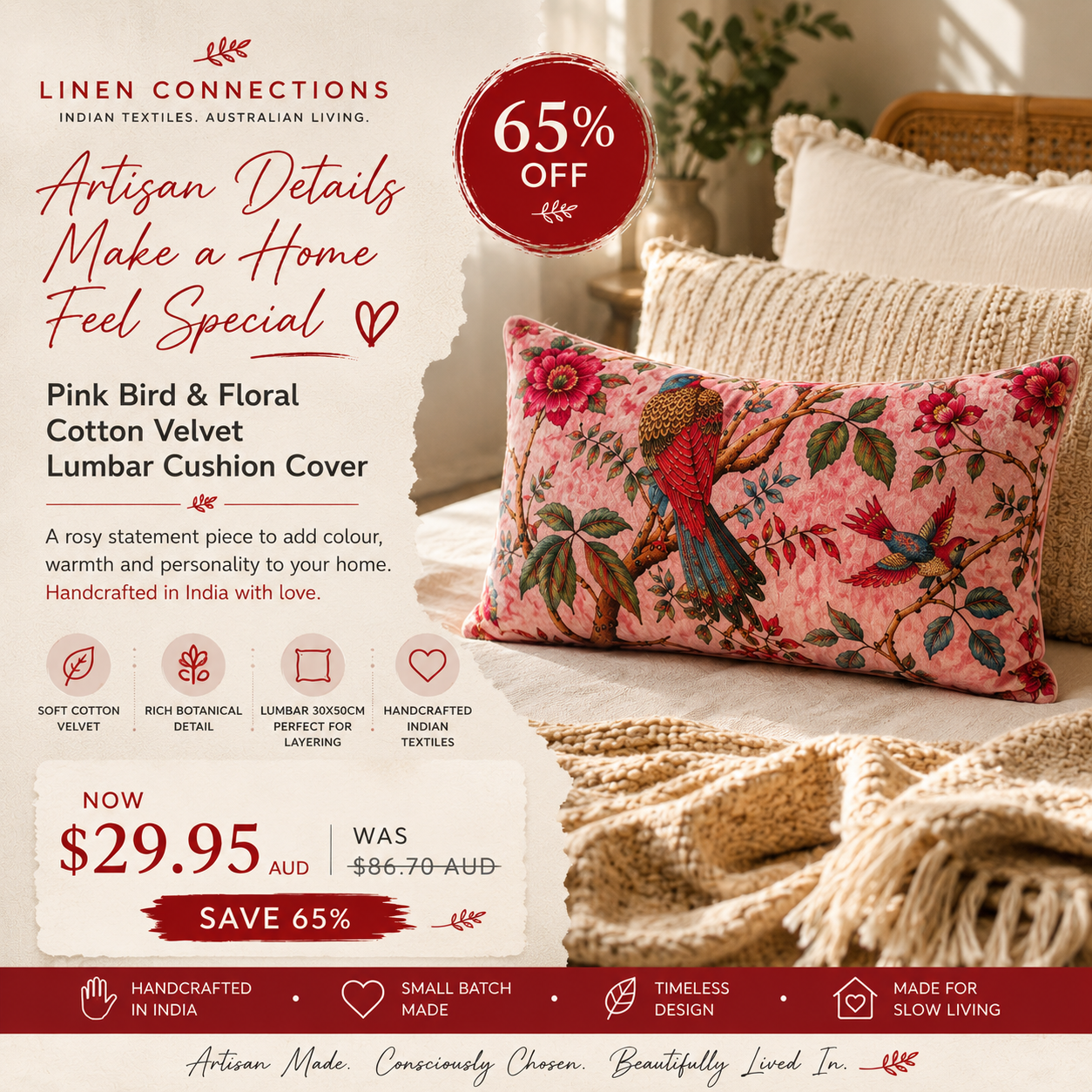 Linen Connections Facebook ad
