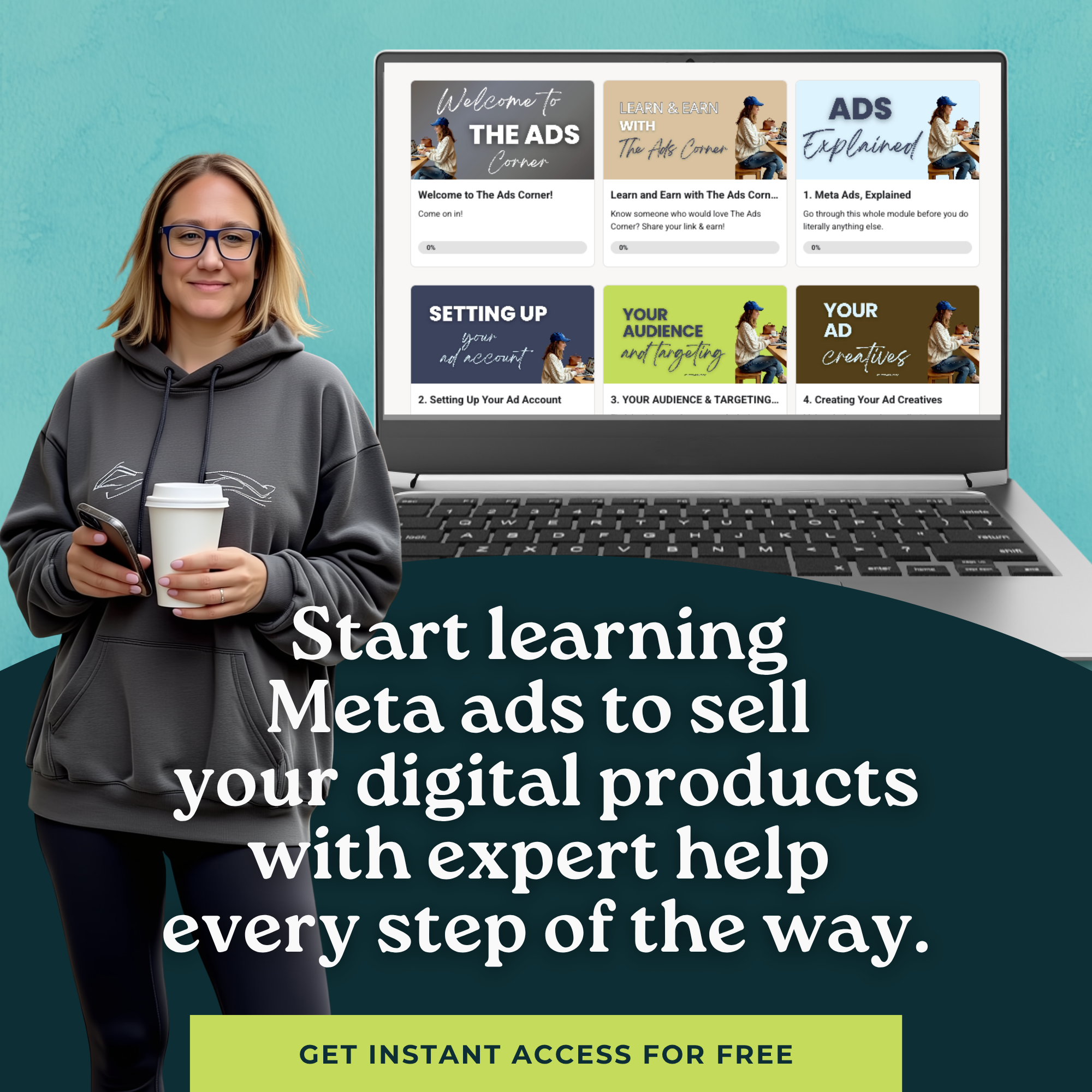 The Sweatpants CEO Facebook ad: Learn Facebook Ads that sell for you 24/7