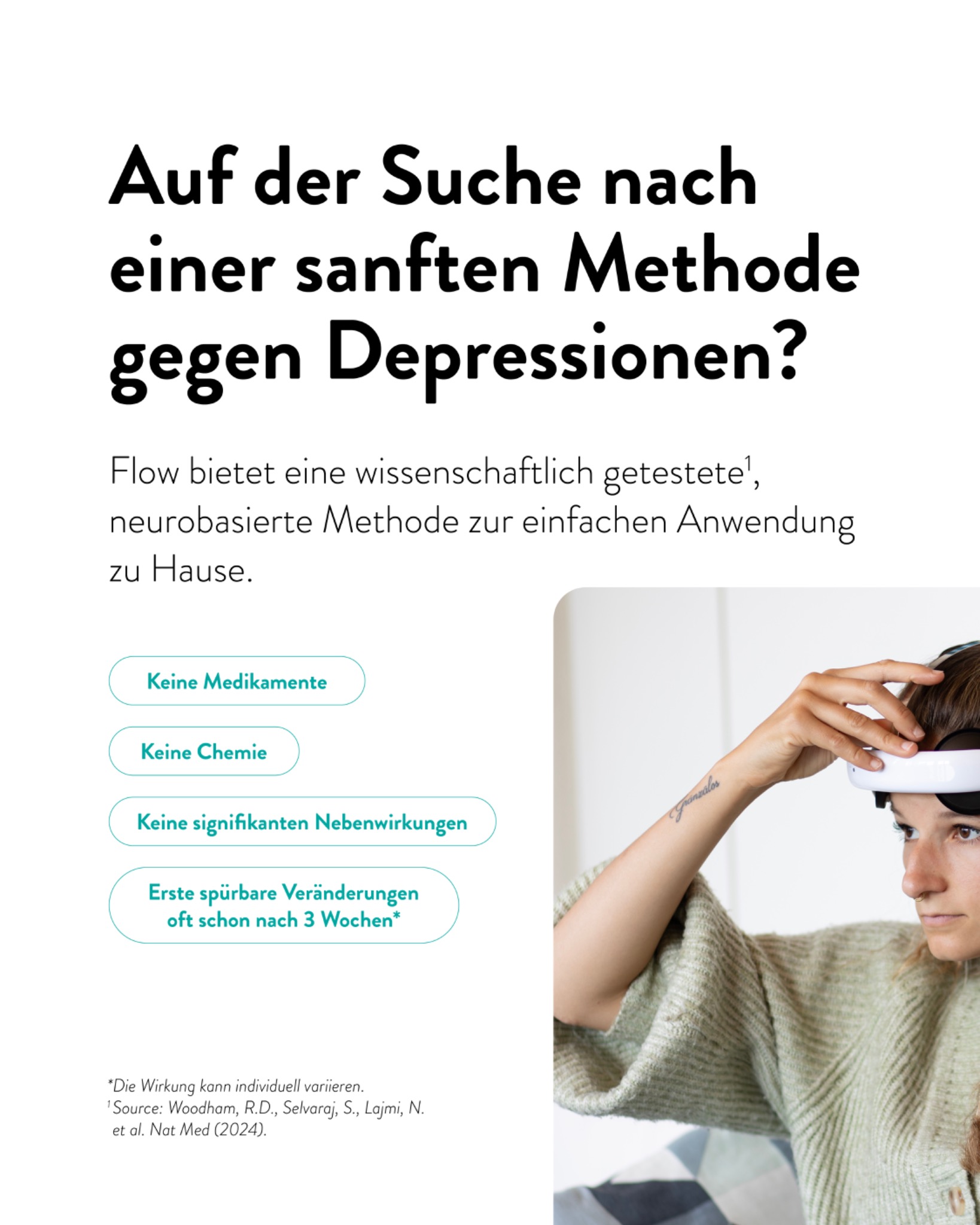 Flow Neuroscience Switzerland Facebook ad: Erfahre, wie moderne Neurowissenschaft dir neue Wege für…