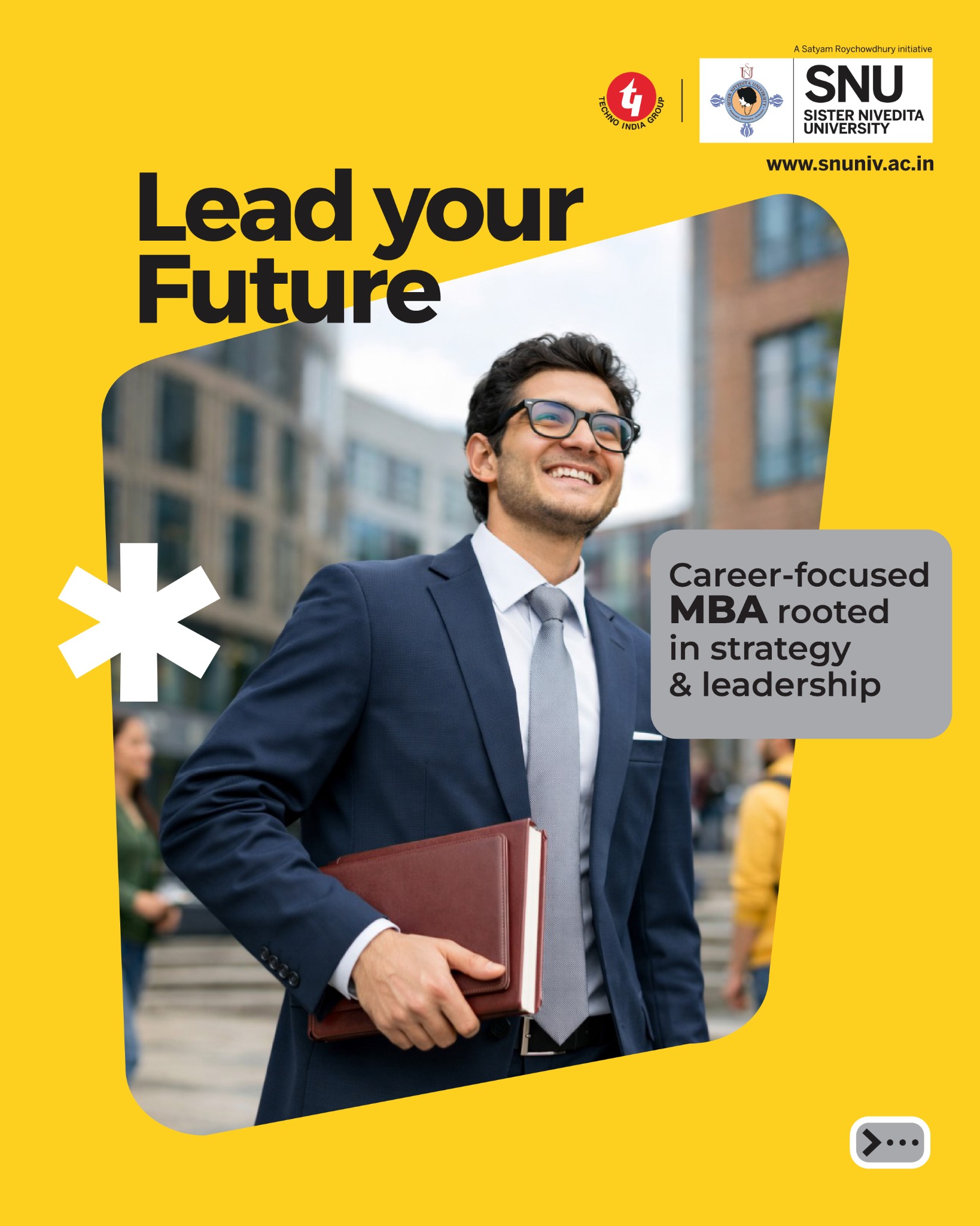 Sister Nivedita University Facebook ad: Build leadership that the future demands.