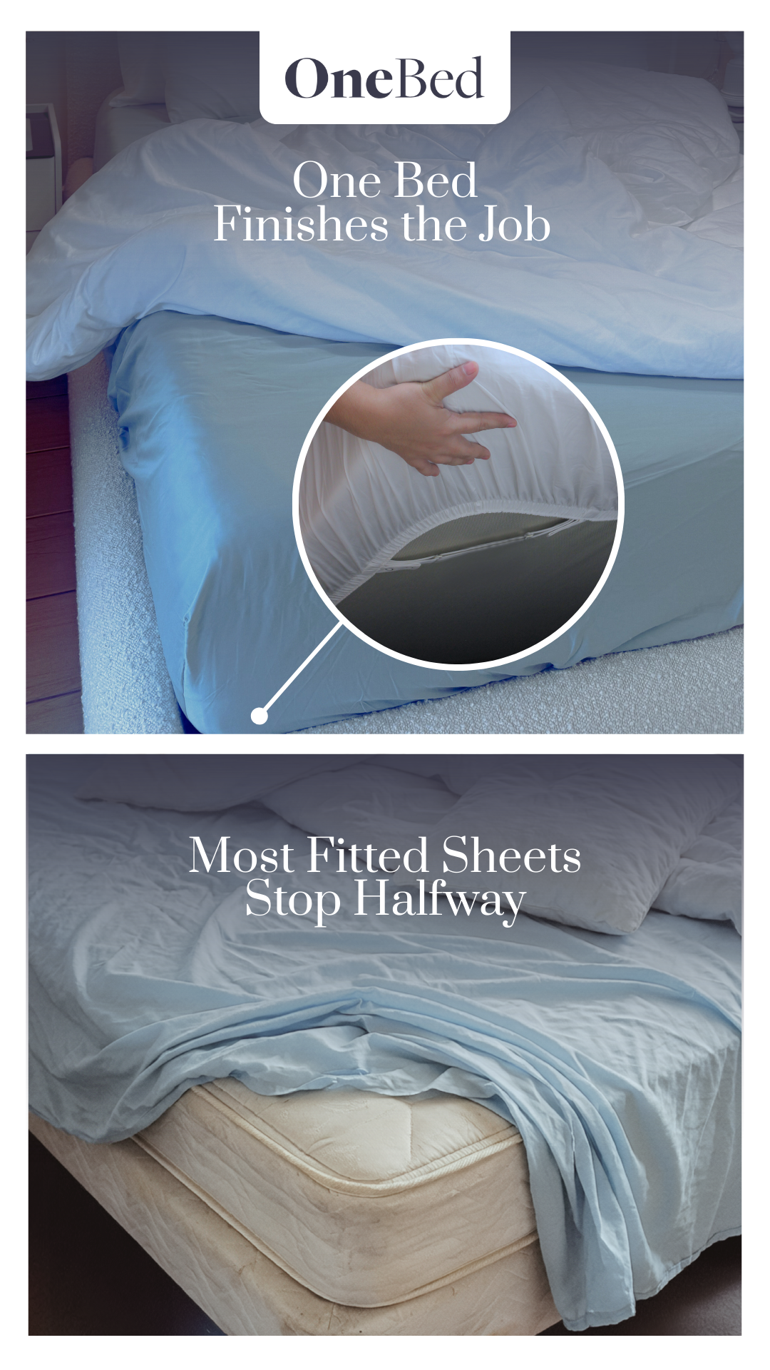 One Bed Sheets Facebook ad