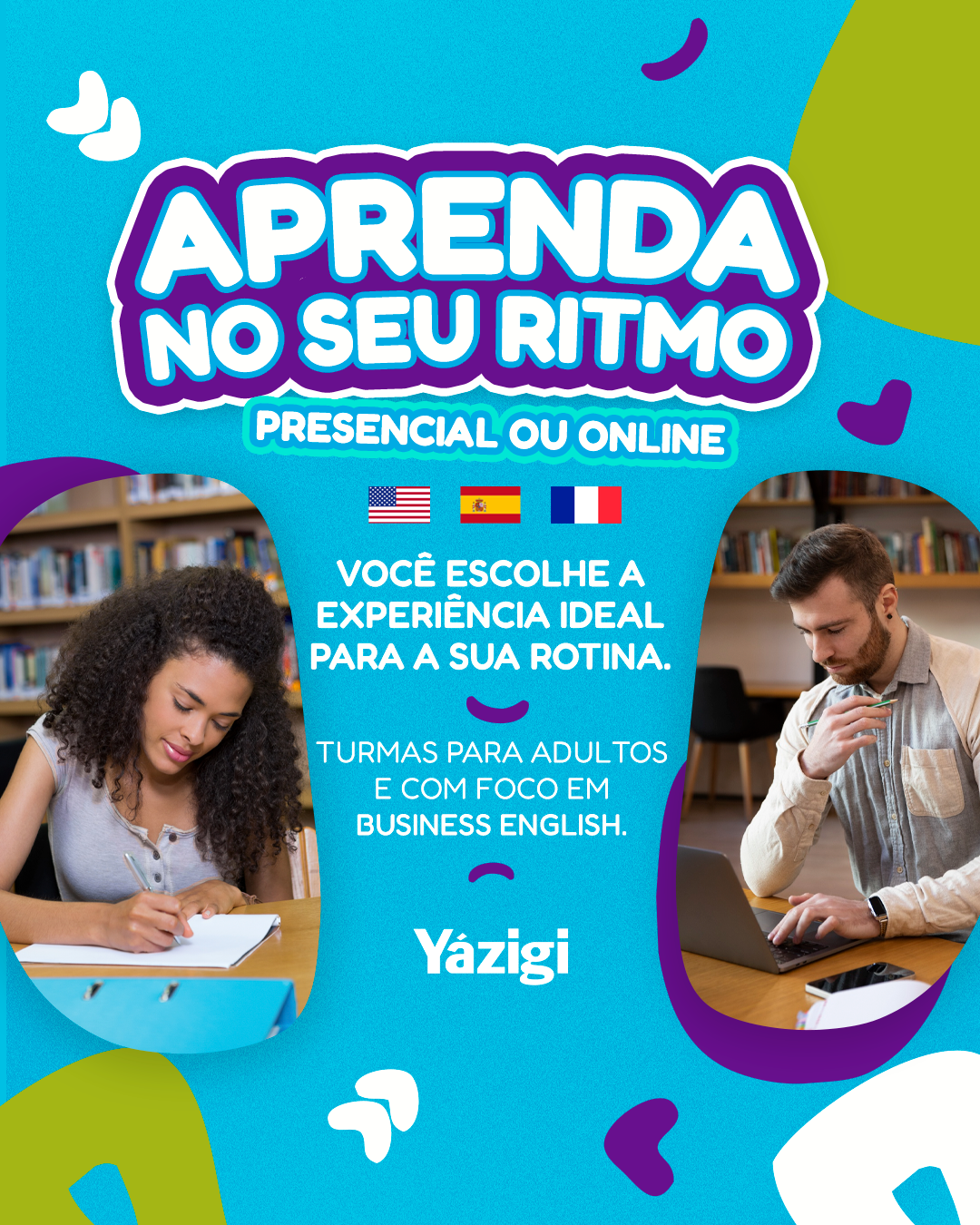 Yázigi Swiss Park Campinas Facebook ad: Matrículas Abertas no Yázigi Swiss Park!