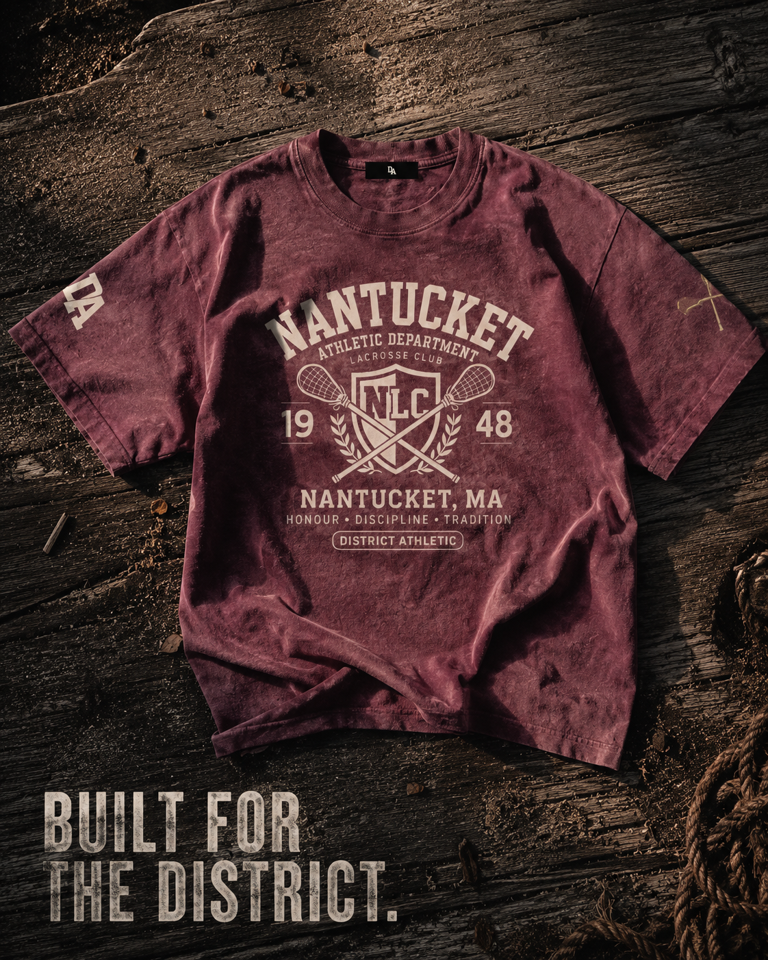 District Athletic Apparel Facebook ad: Nantucket Athletic Department. Est. 1948.