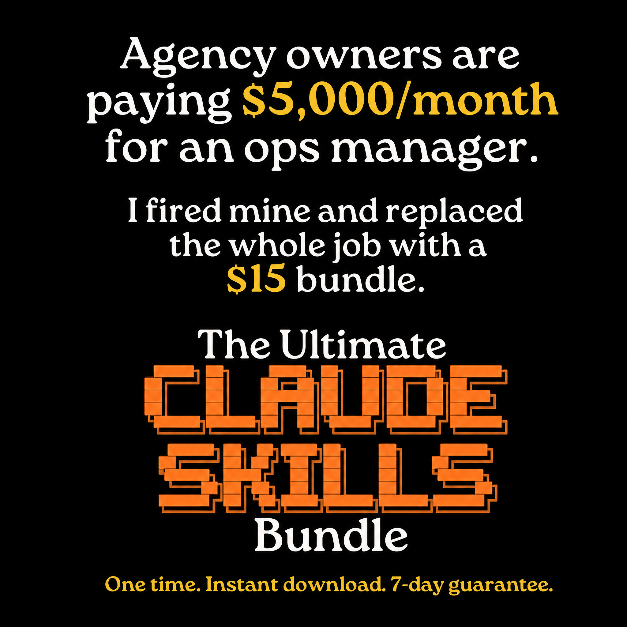 AI Avalanche Facebook ad: 1,900+ Claude Skills