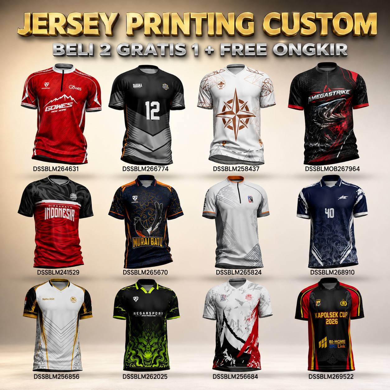 Seragam Jersey Printing Facebook ad: CEK PROMO NYA