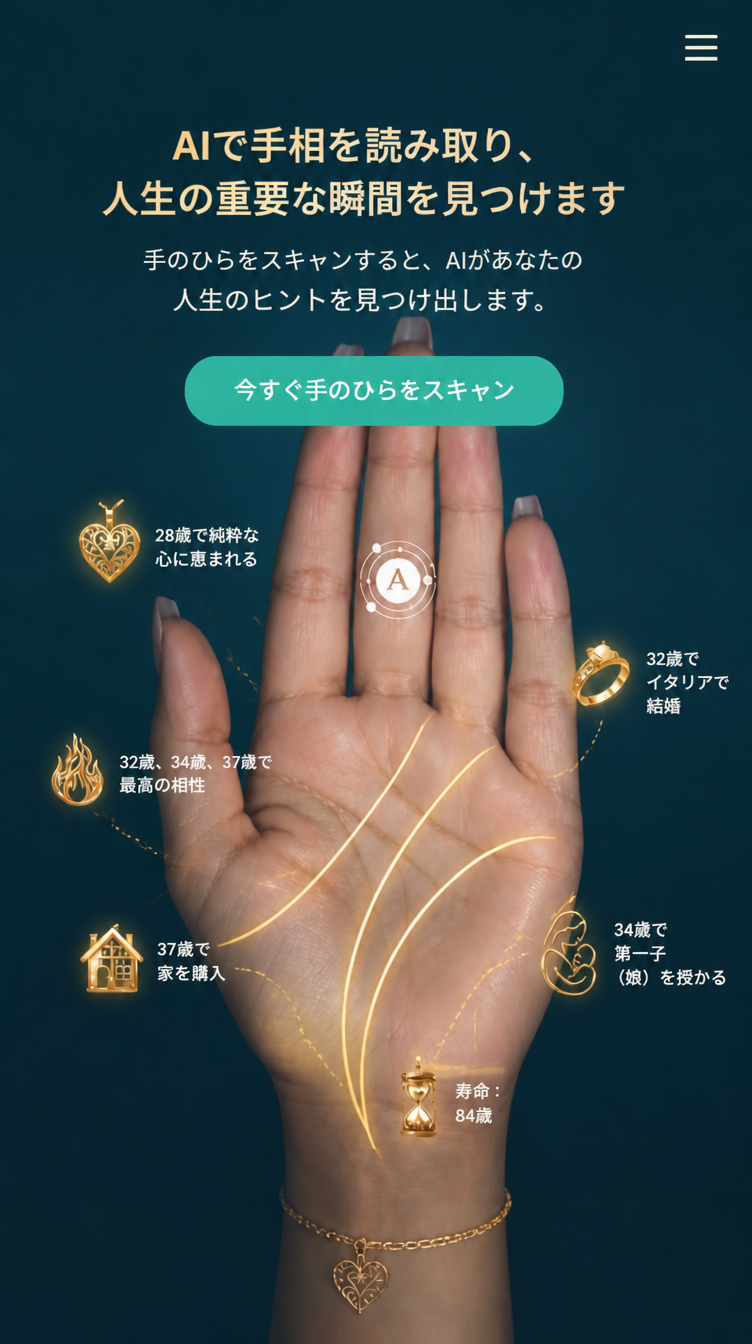 Azora: Your Perfect Match Facebook ad: AIがあなたの運命を読み解く