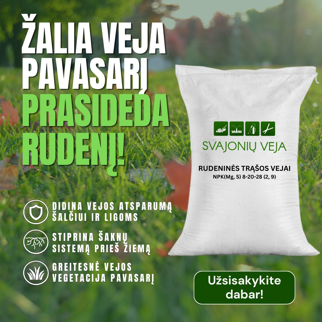 Svajonių veja Facebook ad: Rinkis rudenines trąšas