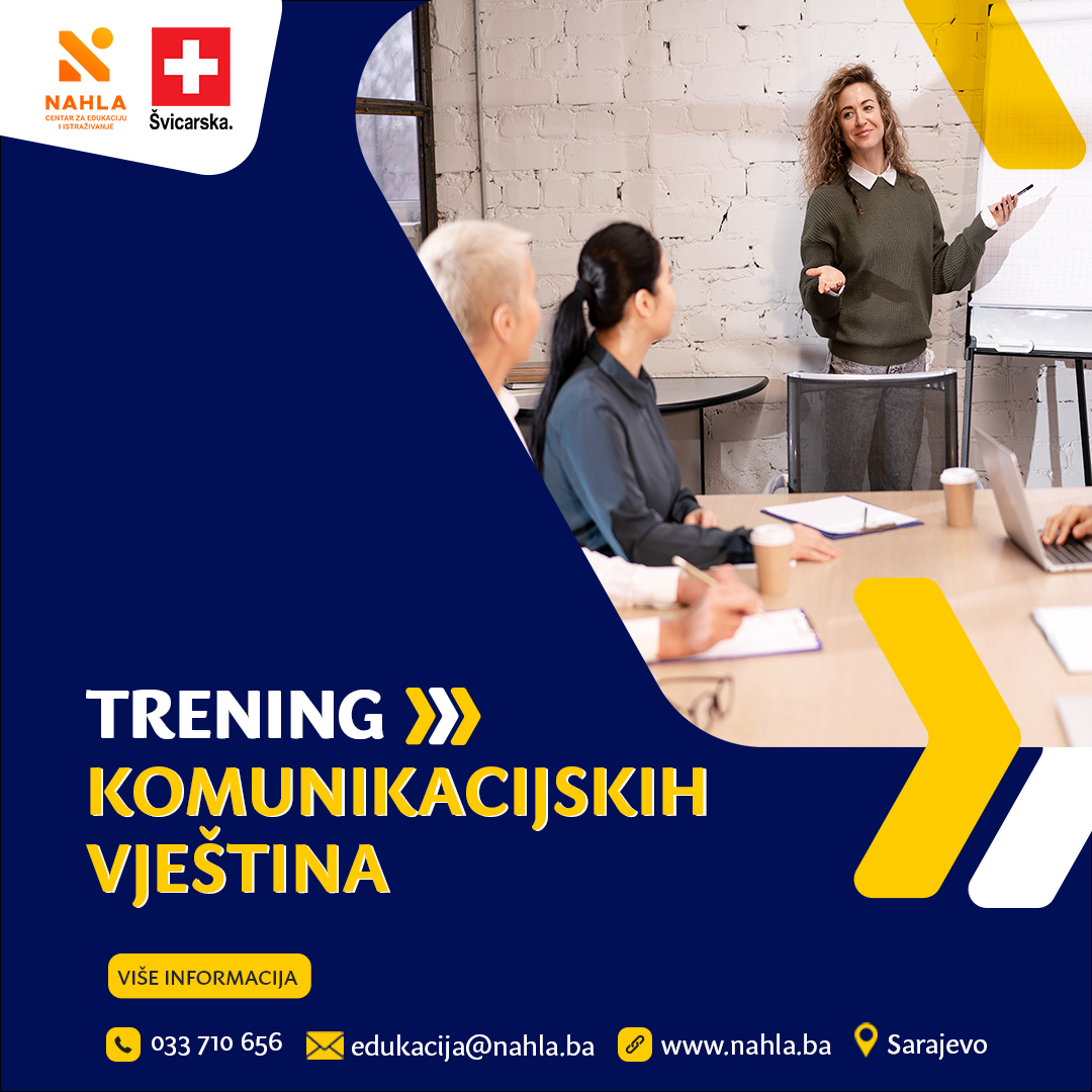 CEI NAHLA Facebook ad: Trening komunikacijskih vještina - Centar za edukaciju i…