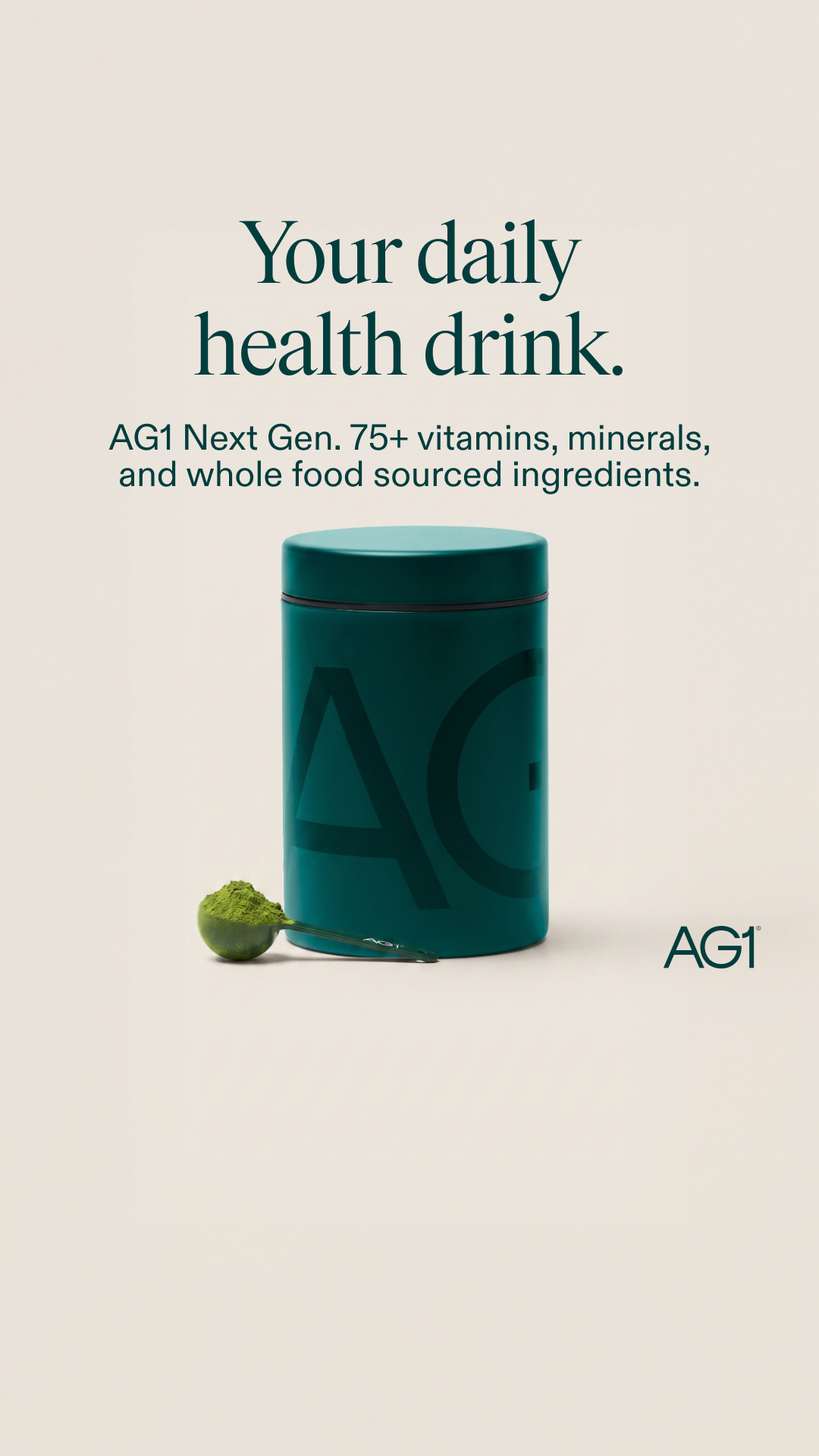 AG1 by Athletic Greens Facebook ad