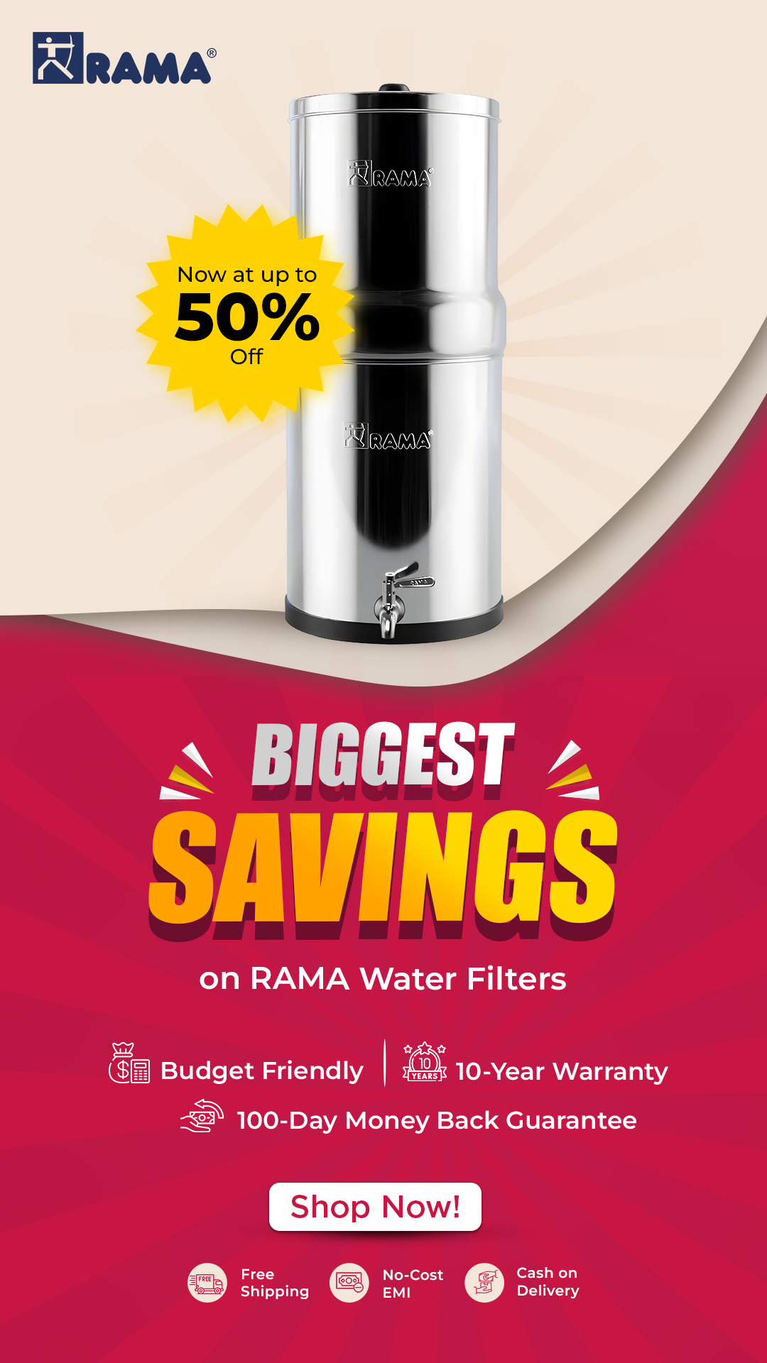 Rama Water Filter Facebook ad