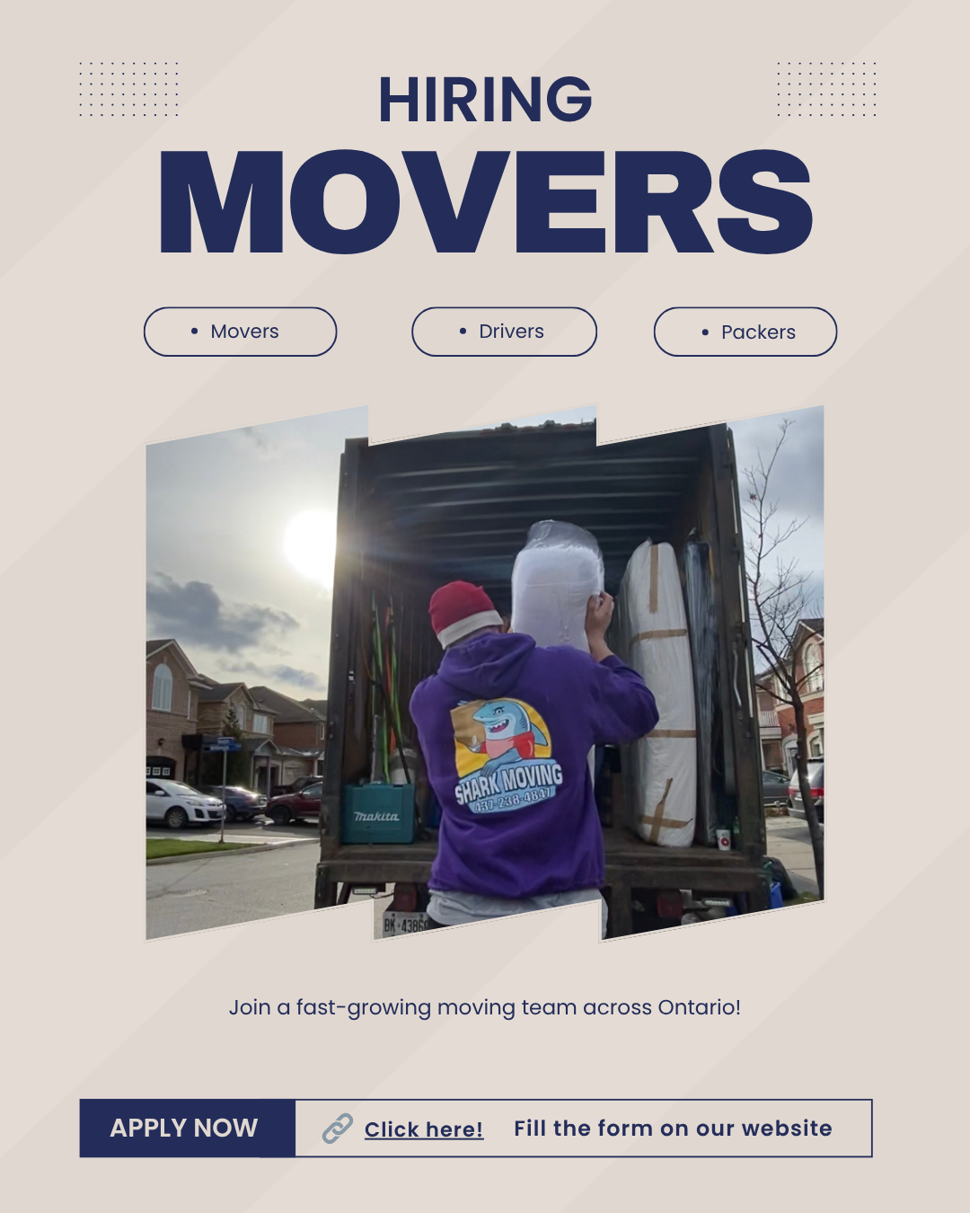 Shark Moving Service Facebook ad