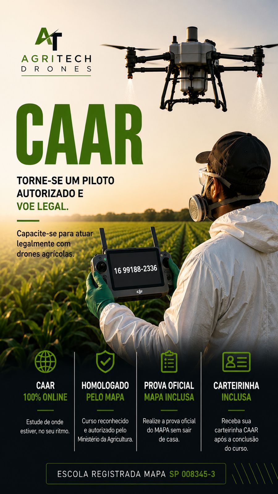 agritechdrones Facebook ad: Últimas vagas com Melhor Preço
