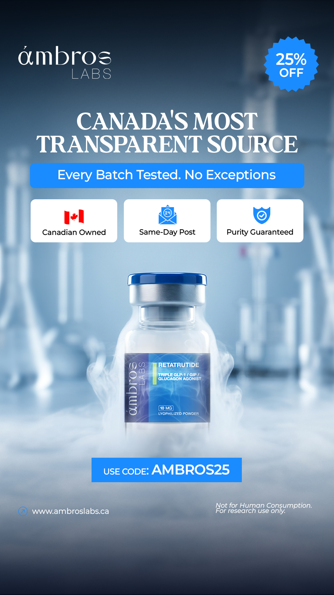 Ambros Labs Facebook ad