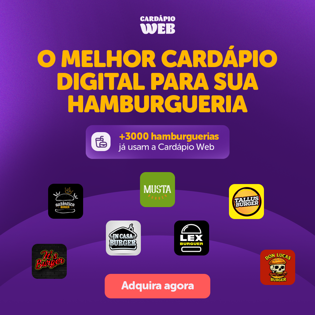 Cardápio Web Facebook ad