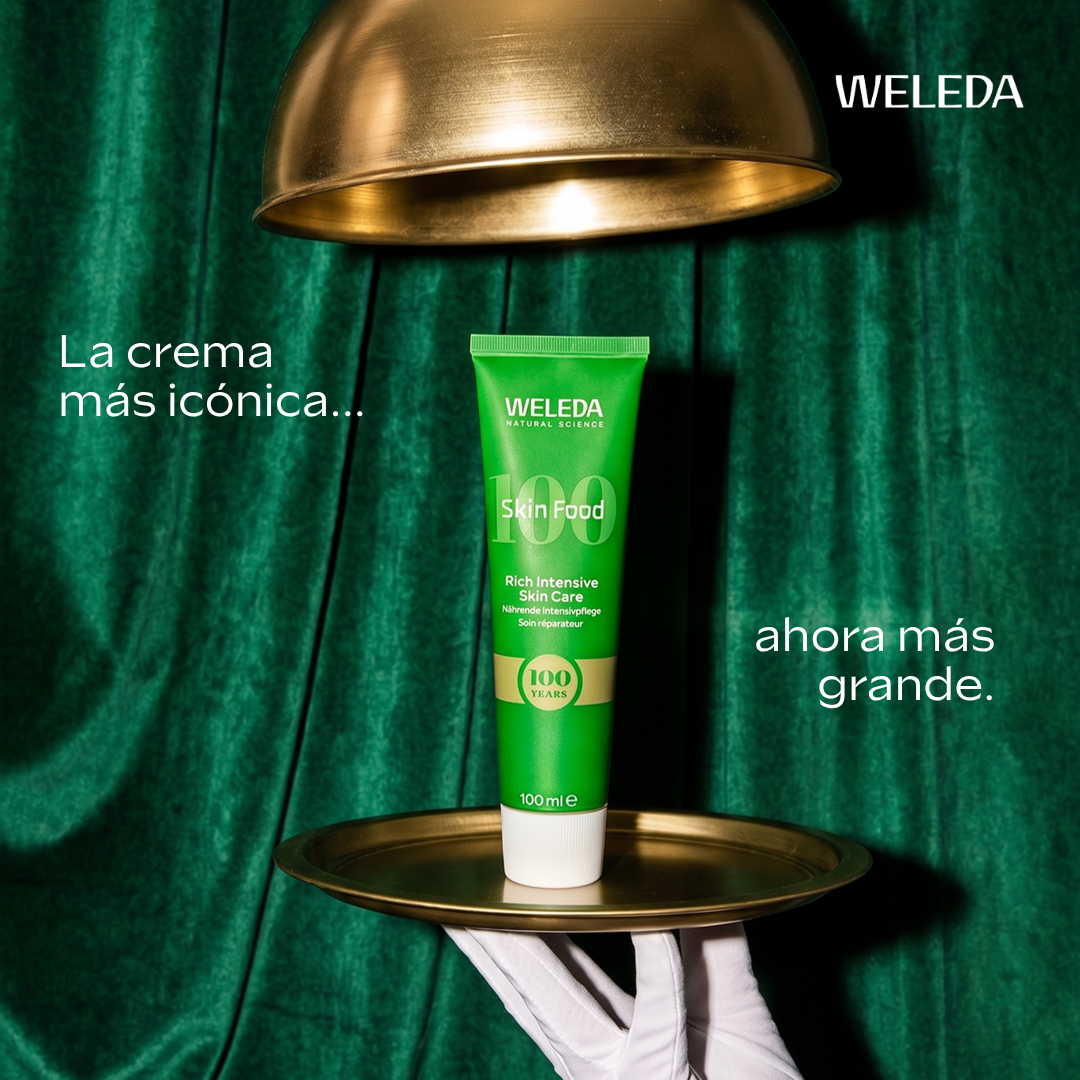 Weleda Facebook ad: La crema más icónica, ahora en formato XXL.