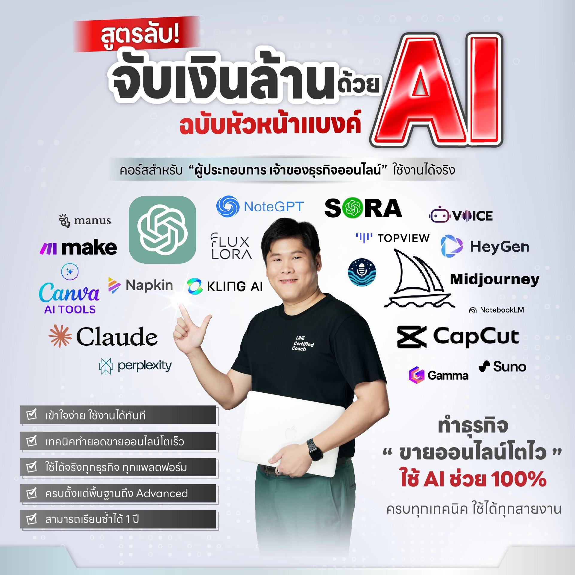 หัวหน้าแบงค์ FullFunnel Facebook ad