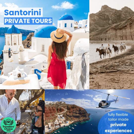 Santorini i-Land Tours Facebook ad: Turn your cruise stop into an unforgettable experience…