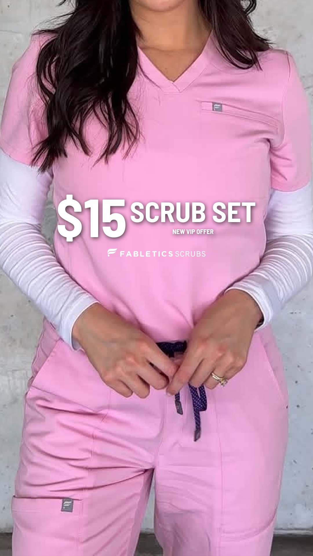 Fabletics Scrubs Facebook ad: Treat yourself to the first ever scrubs made…