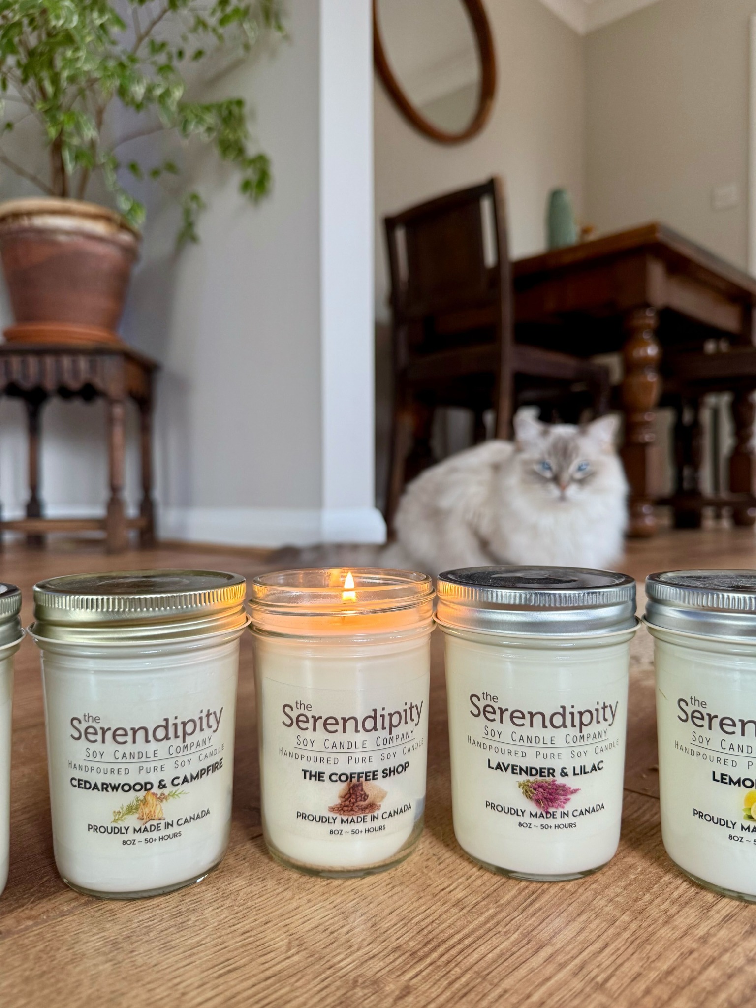 The Serendipity Candle Factory Facebook ad: Serendipity Soy Candles