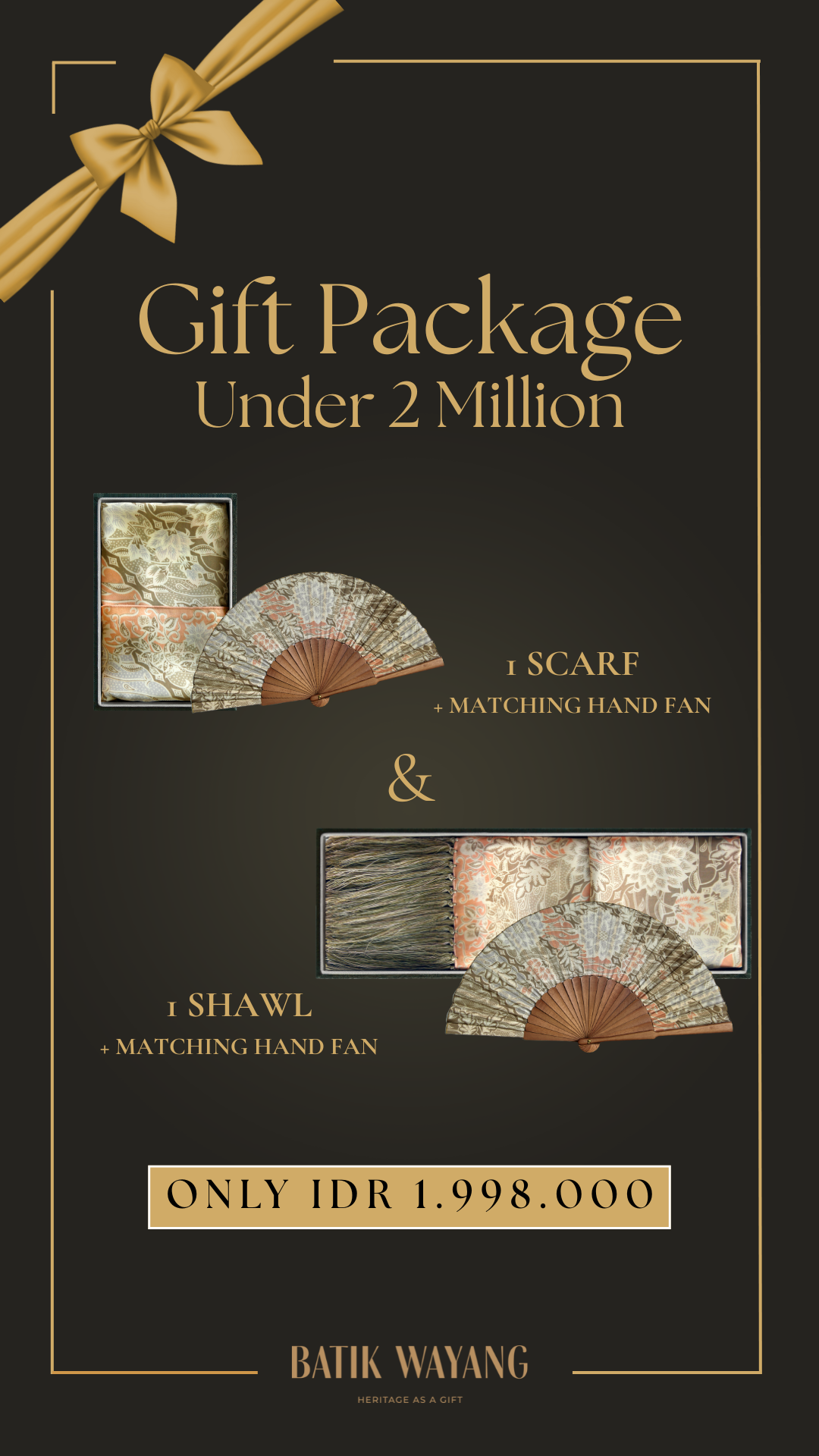 Batik Wayang Scarves (offical page) Facebook ad from Jul 7, 2026