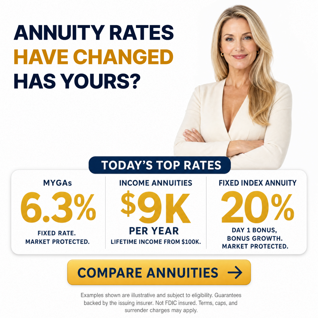 Goldfinch Insurance Facebook ad: Compare Annuities