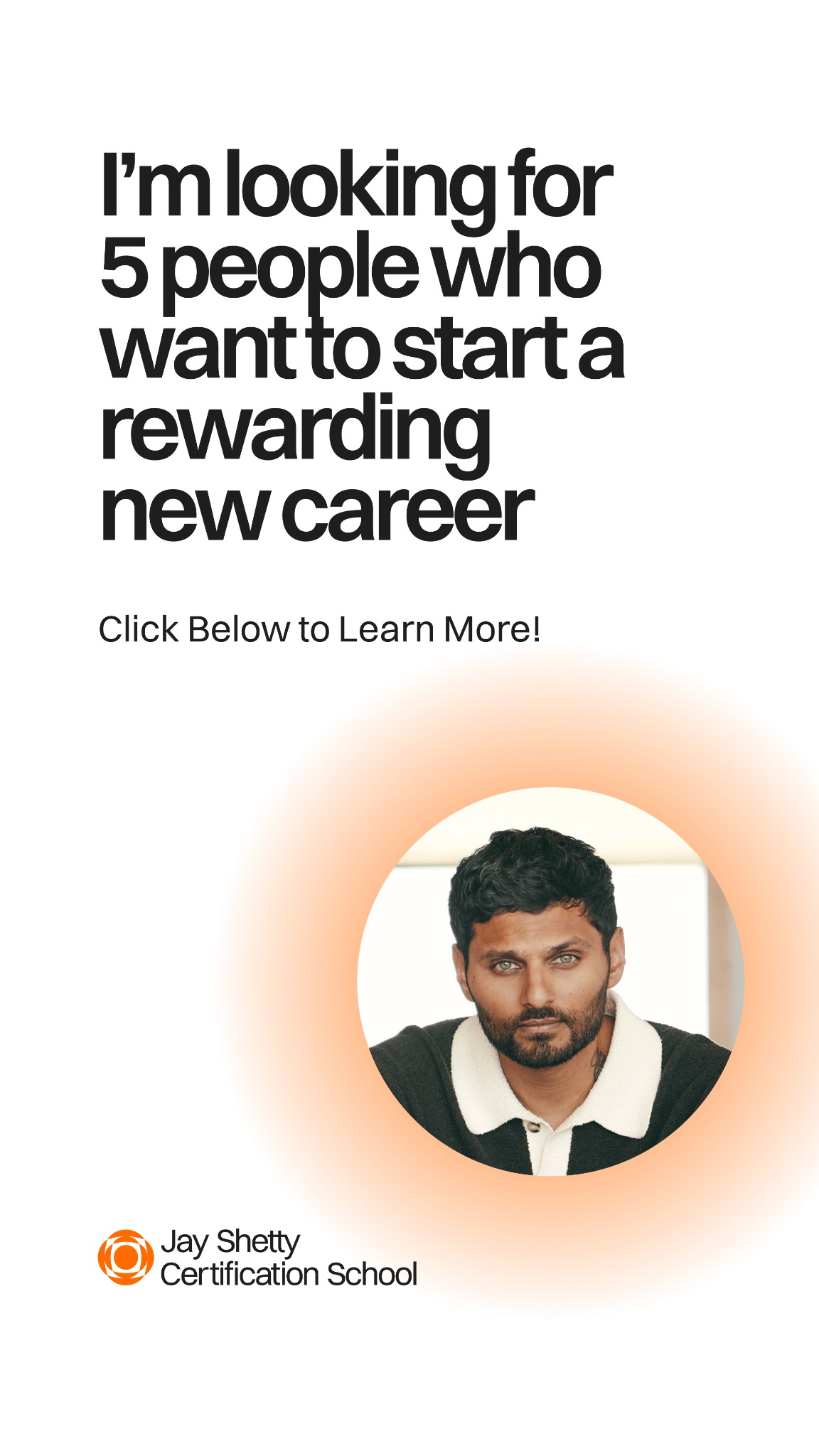 Jay Shetty Certification School Facebook ad