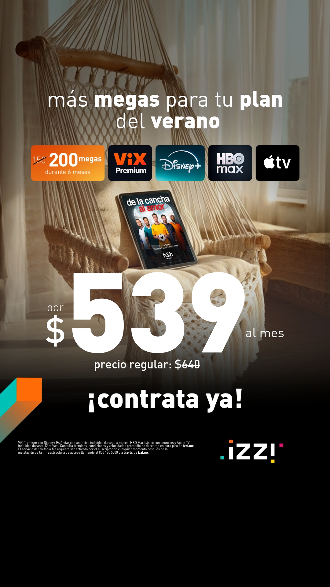izzi telecom Facebook ad
