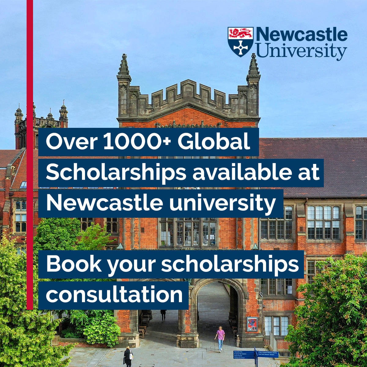 Newcastle University Facebook ad: Study At A World Top 150 University