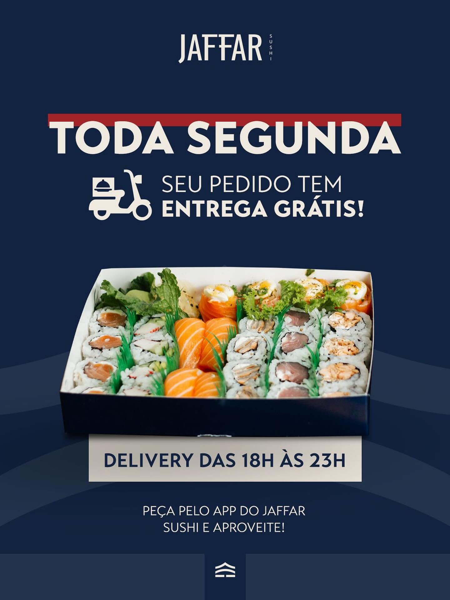 Jaffar Sushi - Irati Facebook ad: Segunda-feira com S de Sushi e… TAXA GRÁTIS!