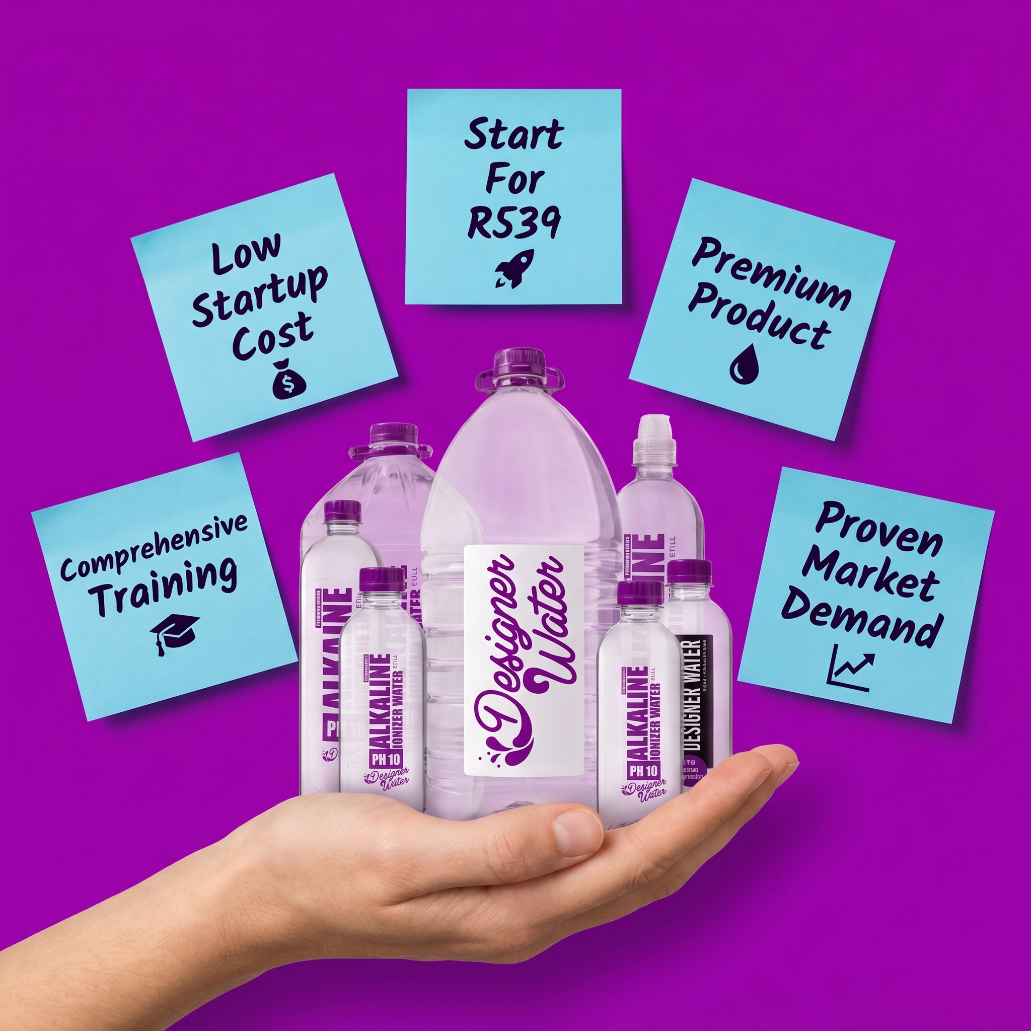 Designer Water Facebook ad